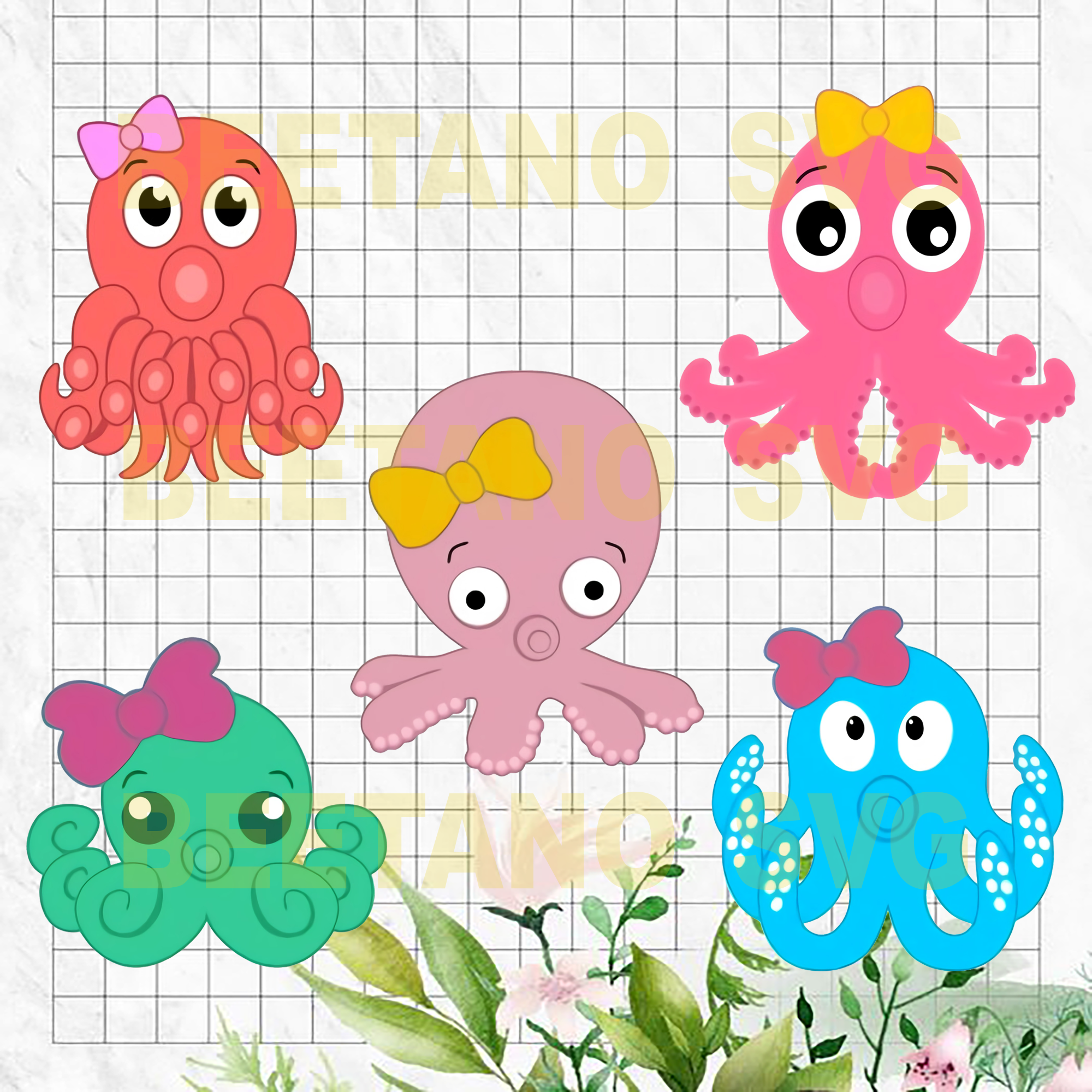 Download Octopus Baby Funny Files For Cricut Svg Dxf Eps Png Instant Downlo Beetanosvg Scalable Vector Graphics