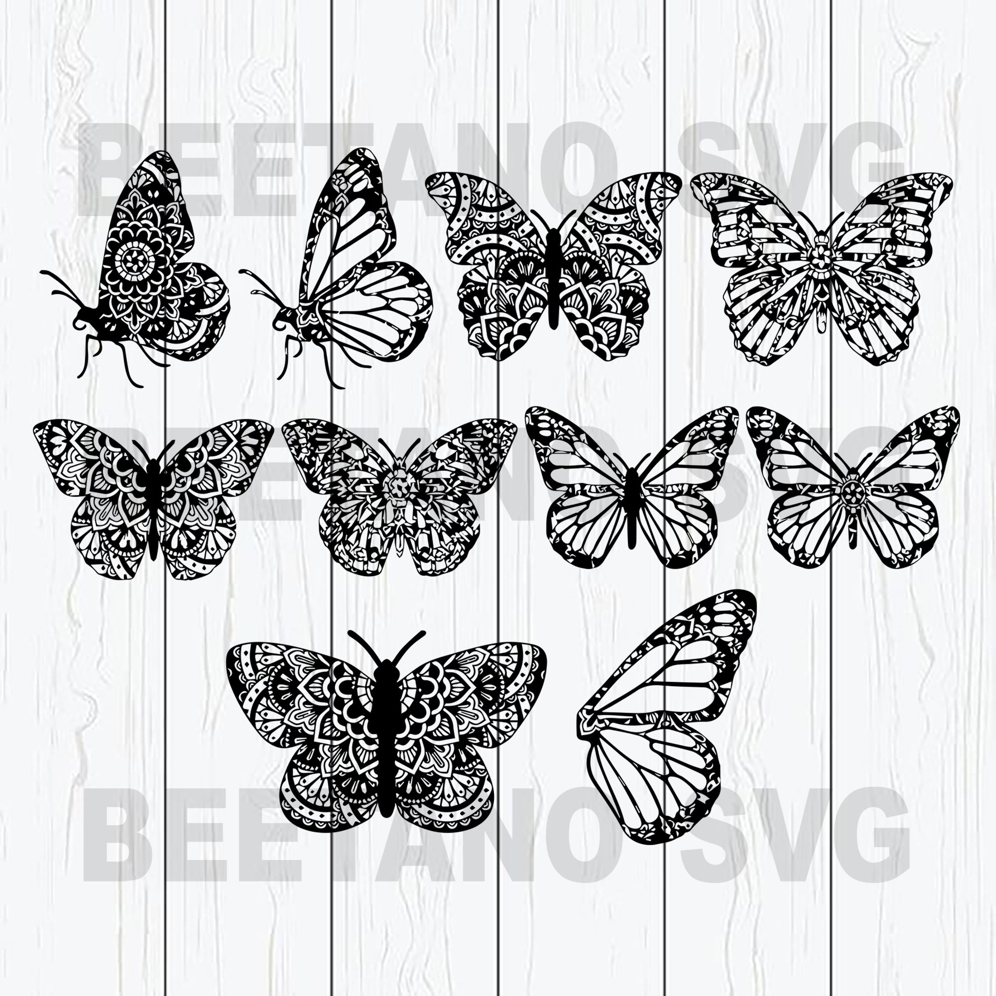 Mandala Butterfly Svg Bundle Files Mandala Butterfly Svg Butterfly S
