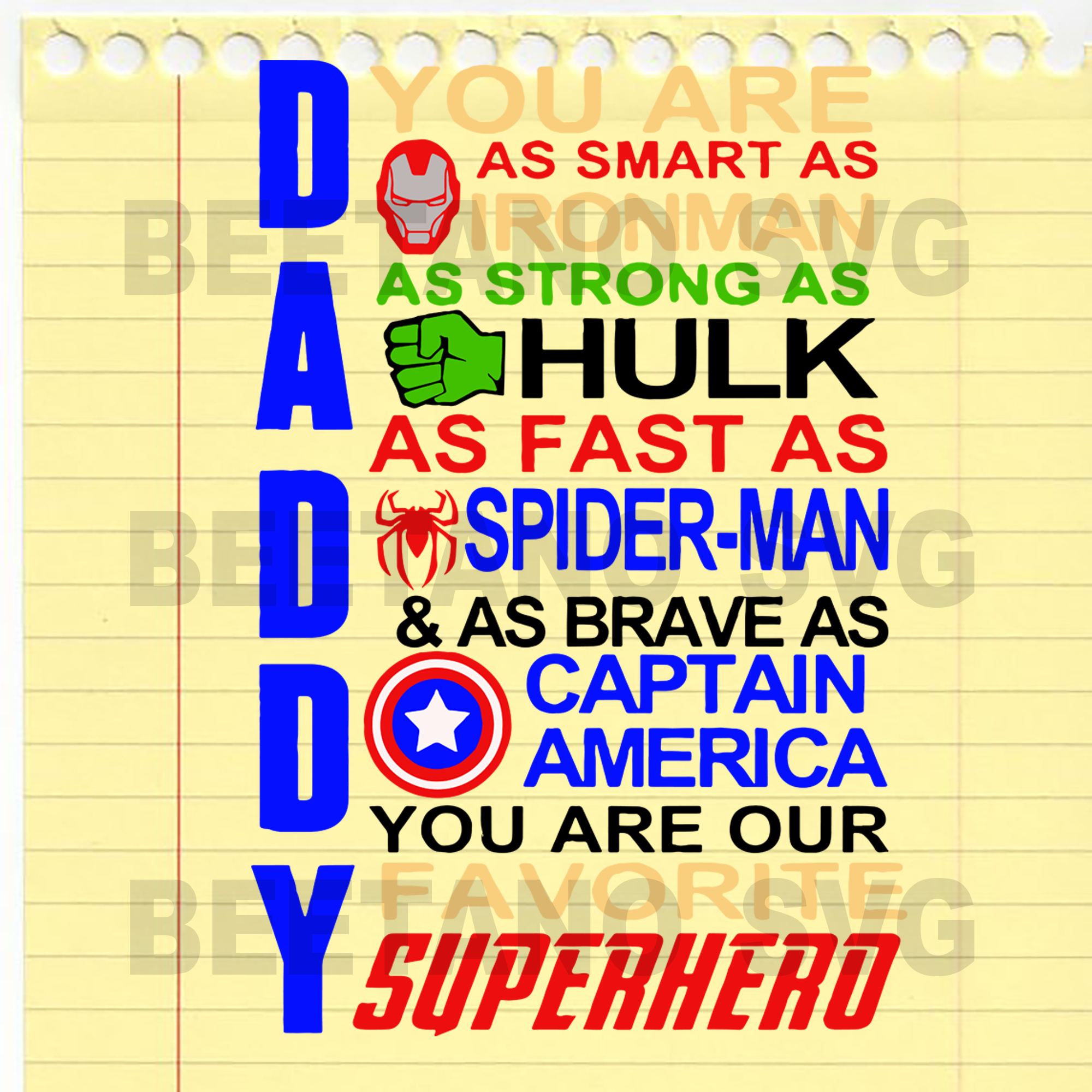 Download Daddy Superhero High Quality Svg Cut Files Best For Unique Craft
