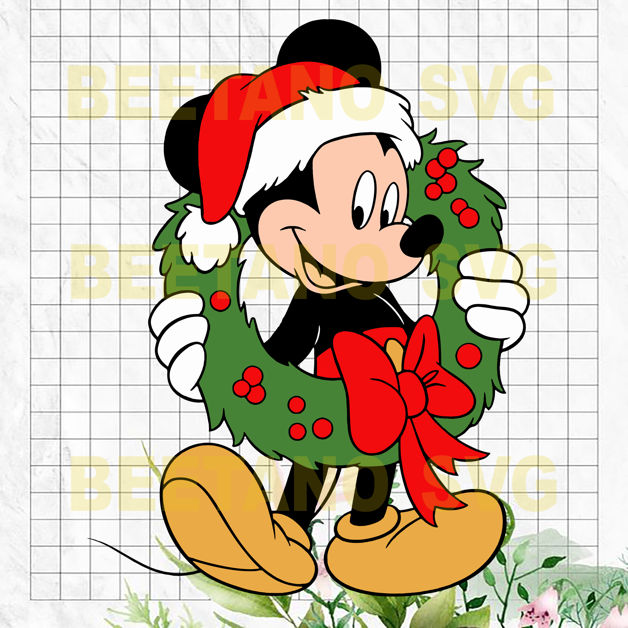 Download Clip Art Mickey Mouse Cut File Mickey Mouse For Silhouette And Cricut Mickey Mouse Svg Instant Download Digital File Mickey Mouse Christmas Svg Art Collectibles