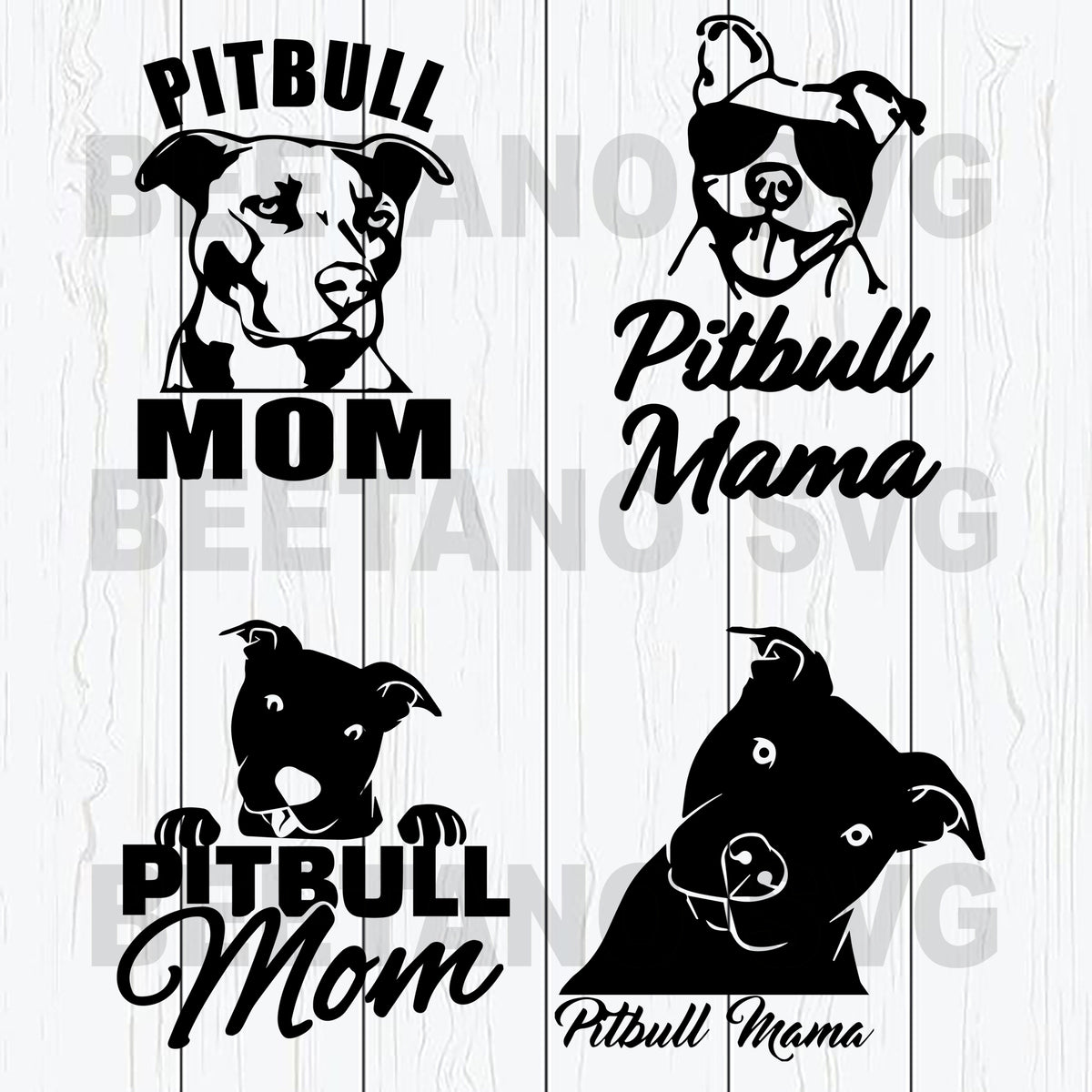 Download Pitbull Mom Svg Files, Pitbull Svg, Mother Svg, Dog Svg, Pitbull Mom S - BeetanoSVG Scalable ...