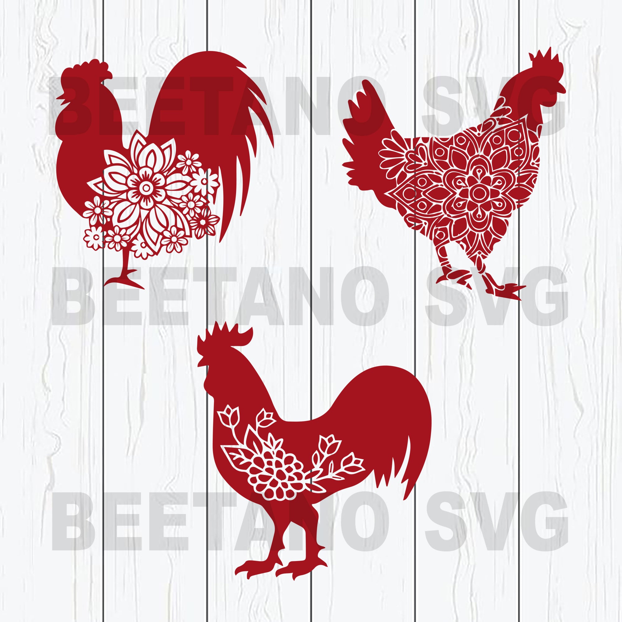 Download Red Mandala Chicken Svg Files Mandala Chicken Files For Instant Downl Beetanosvg Scalable Vector Graphics