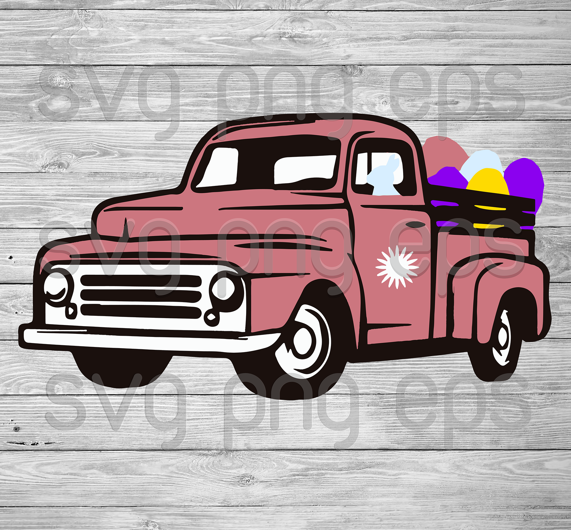 Free Free 93 Truck With Easter Eggs Svg SVG PNG EPS DXF File