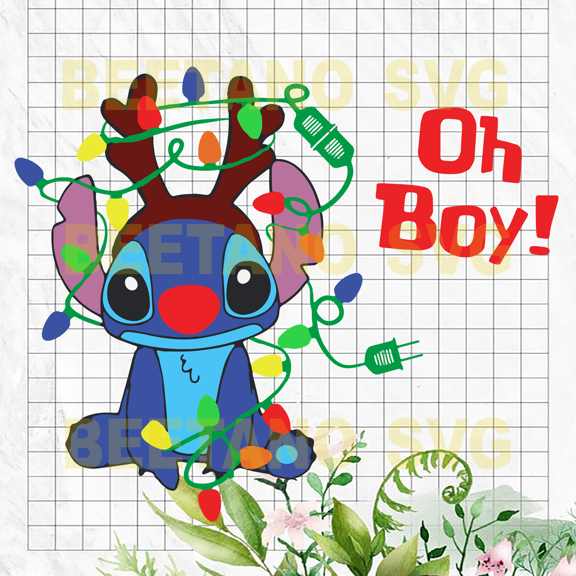 Download Oh Boy Christmas Lilo And Stitch Svg Lilo And Stitch Cutting Files Fo