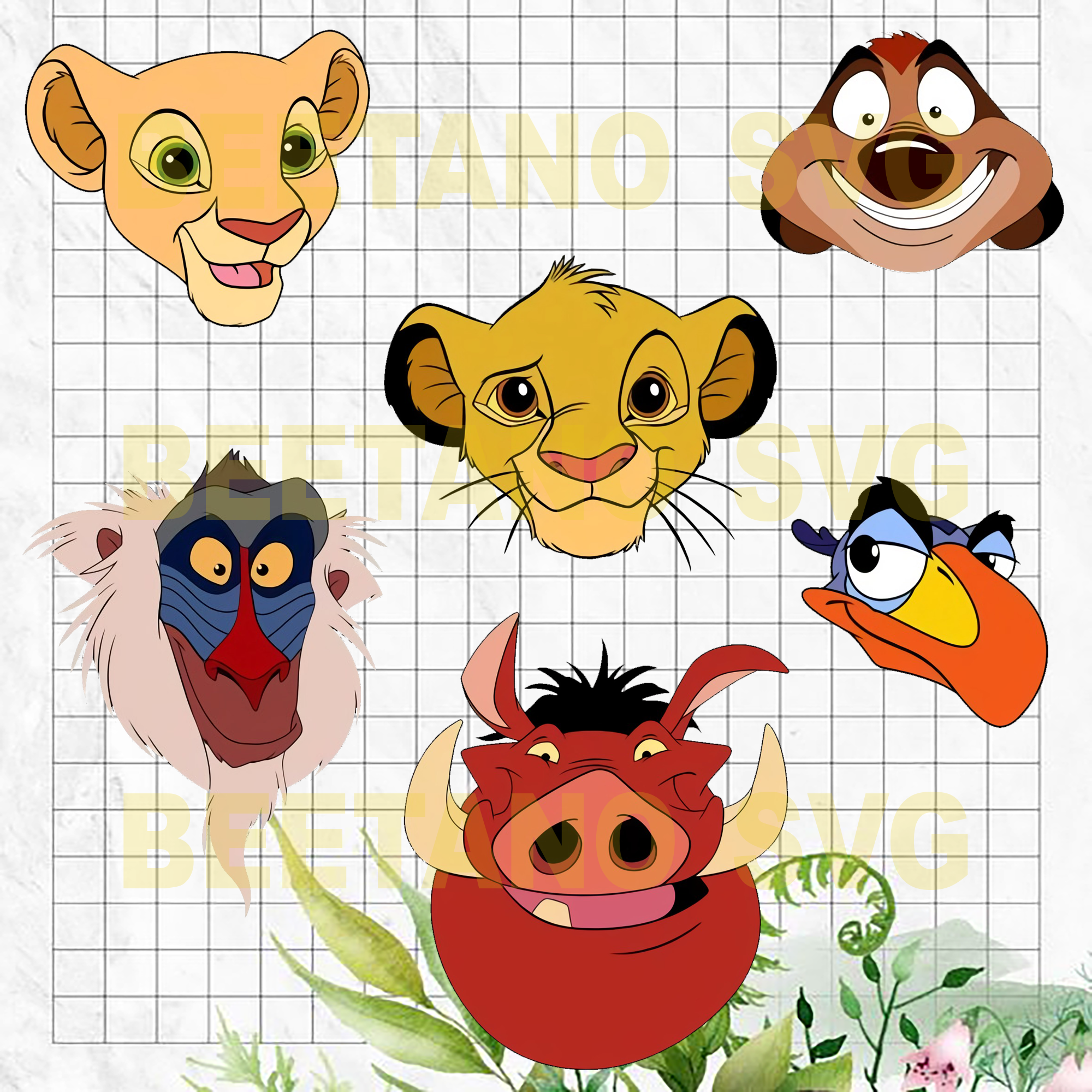 Download Lion King character face High Quality SVG Cut Files best ...