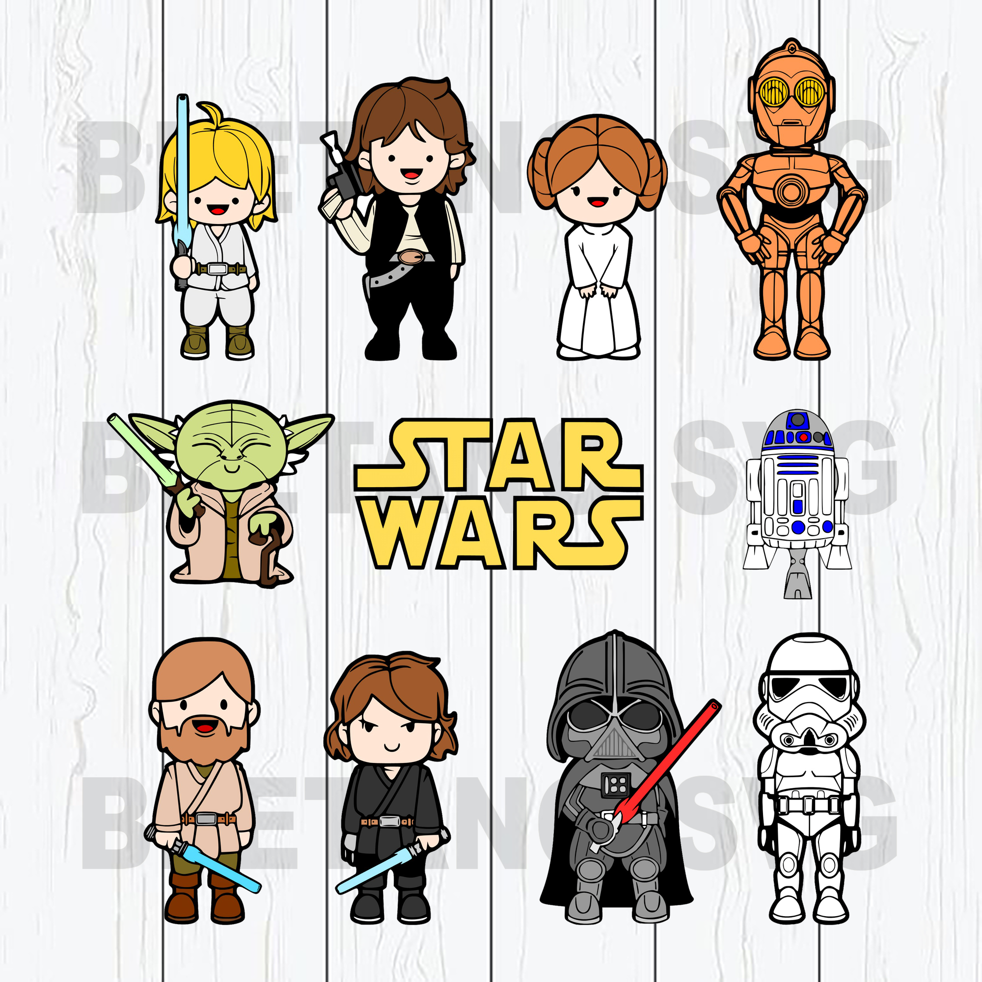 Download Star War Svg Bundle Star War Character Cutting Files For Cricut Svg Beetanosvg Scalable Vector Graphics