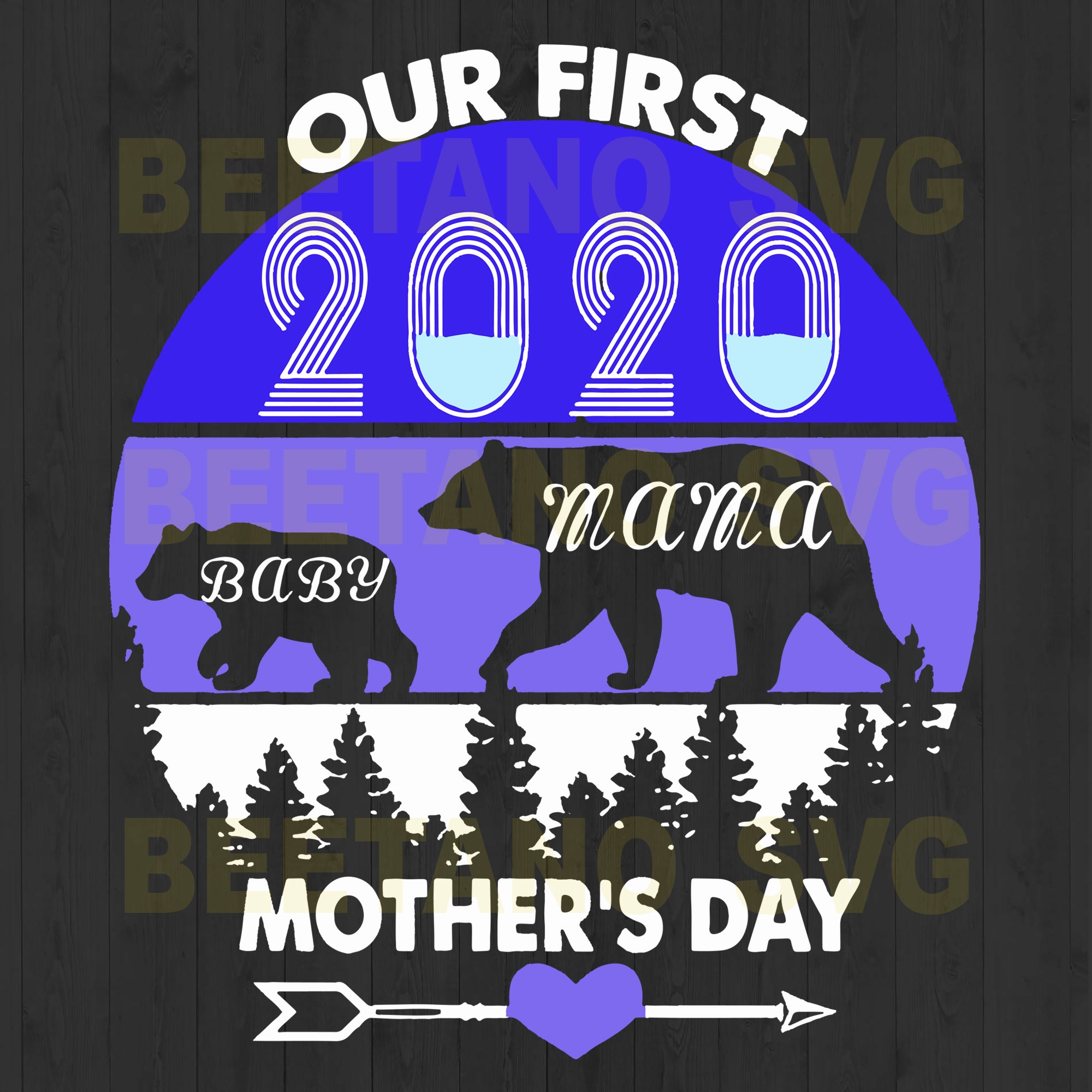 Download Our First 2020 Mother S Day Mama Baby Bear Svg Files For Instant Downl Beetanosvg Scalable Vector Graphics