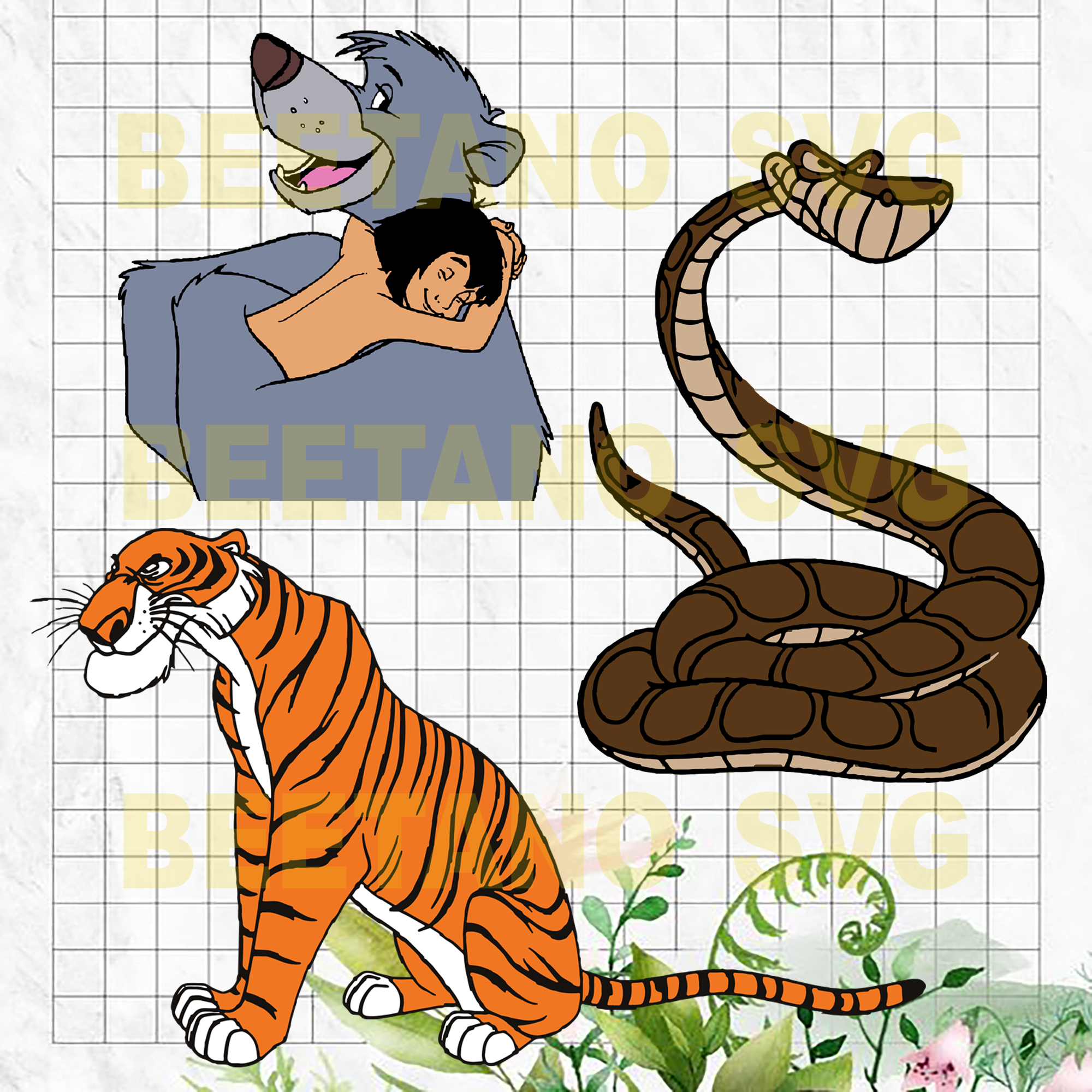 Download Jungle Book Cutting Files For Cricut Svg Dxf Eps Png Instant Downl