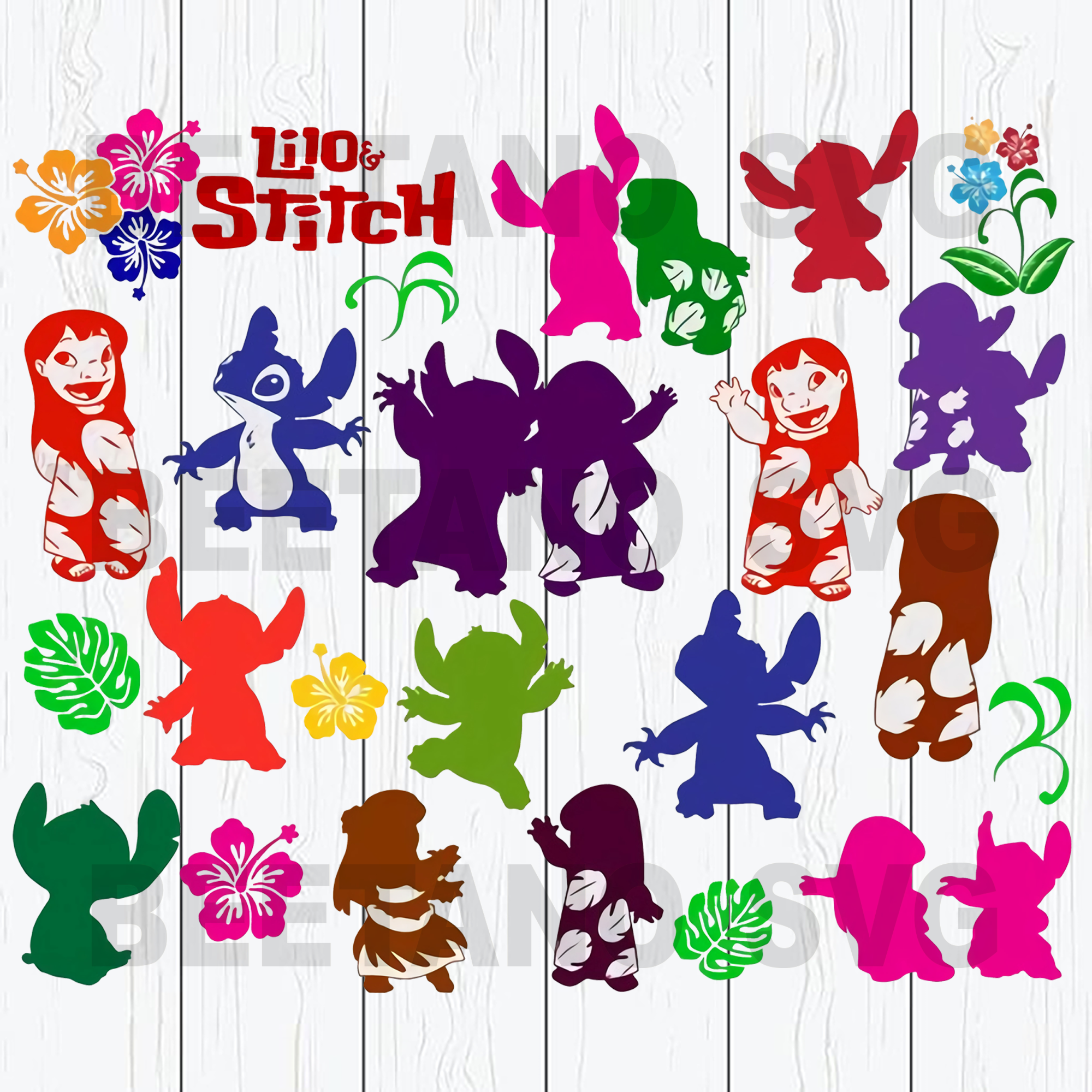 Stitch Disney Character SVG