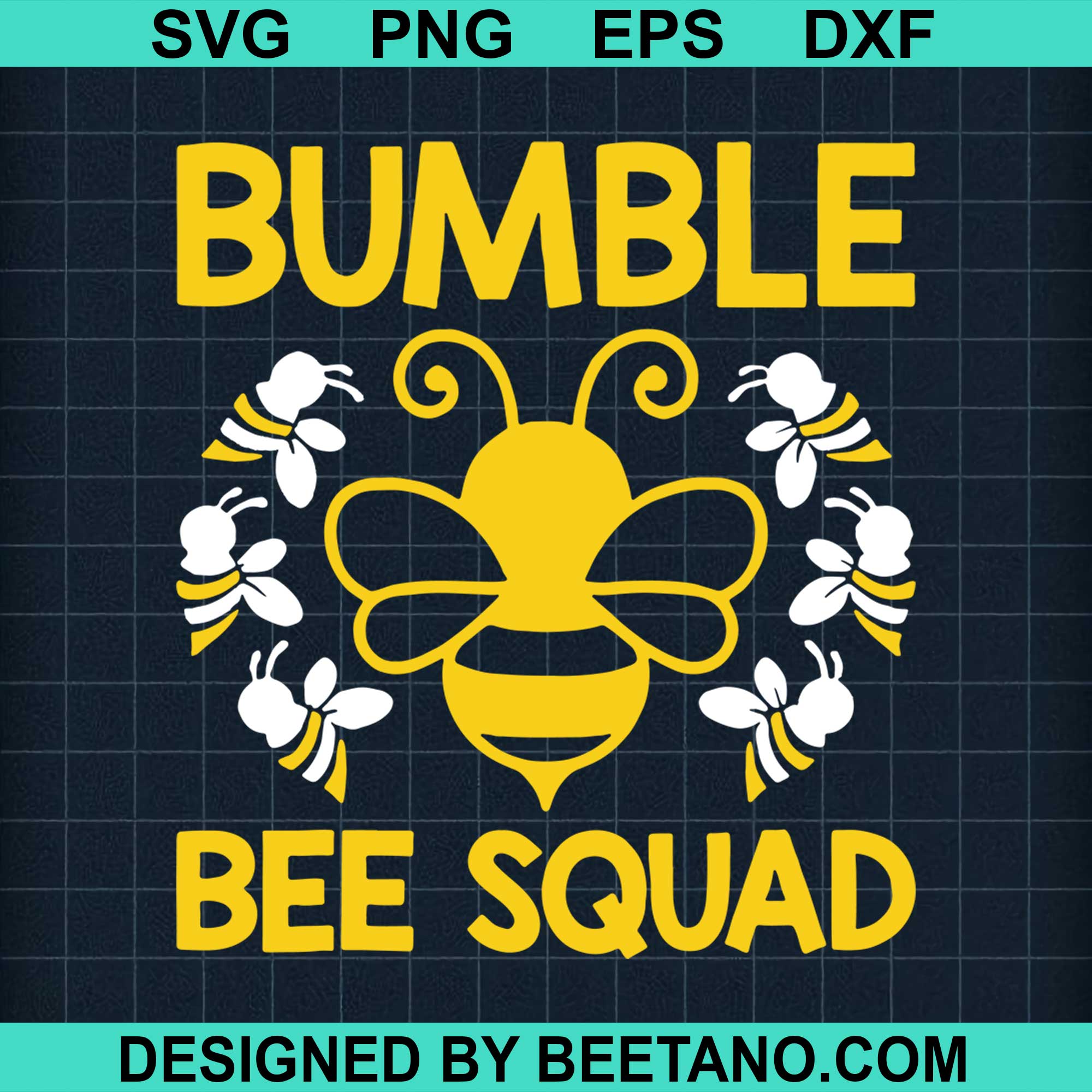 Download Bumble Bee Squad Svg Cut File For Cricut Silhouette Machine Make Craft