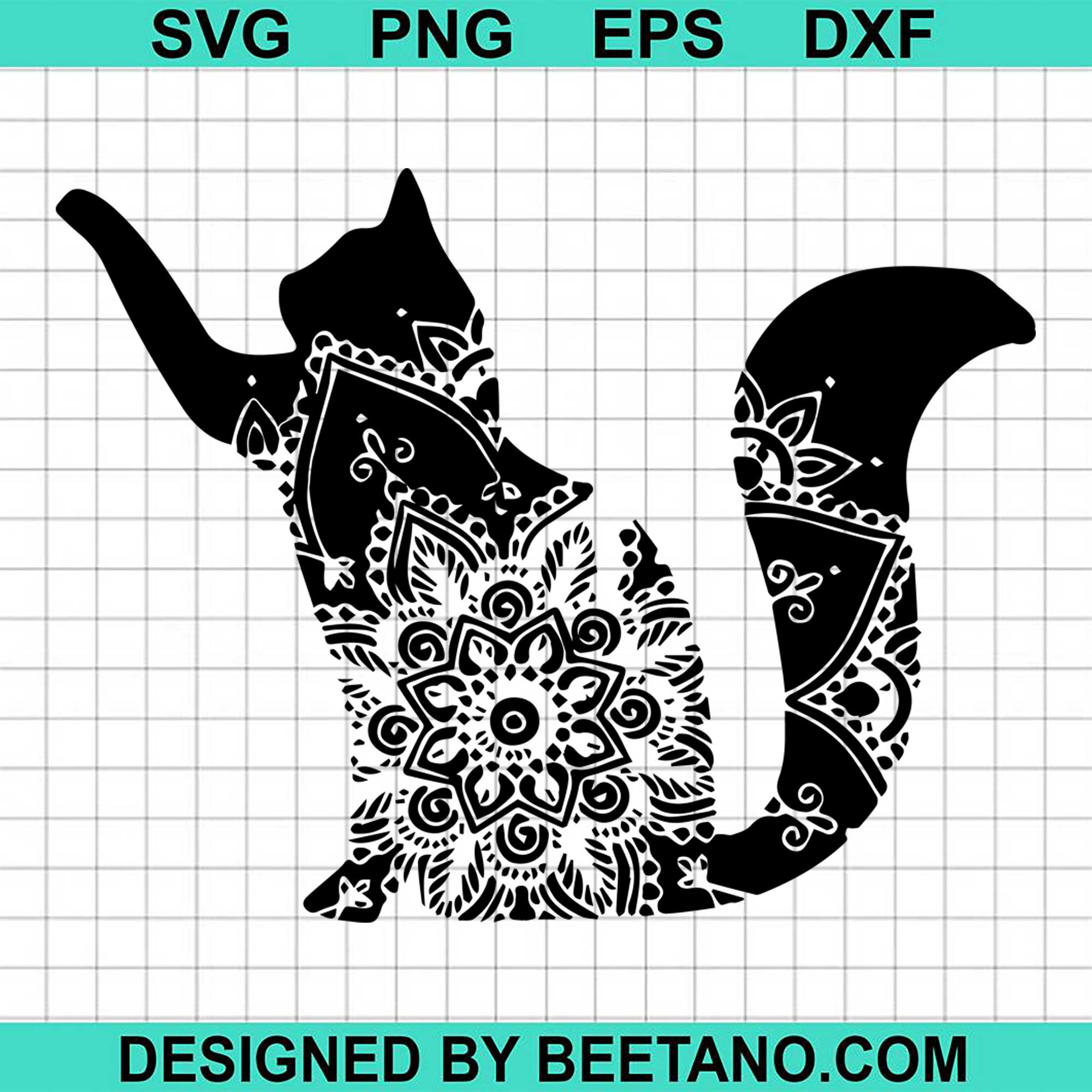 Free Free 216 Cricut Cat Mandala SVG PNG EPS DXF File