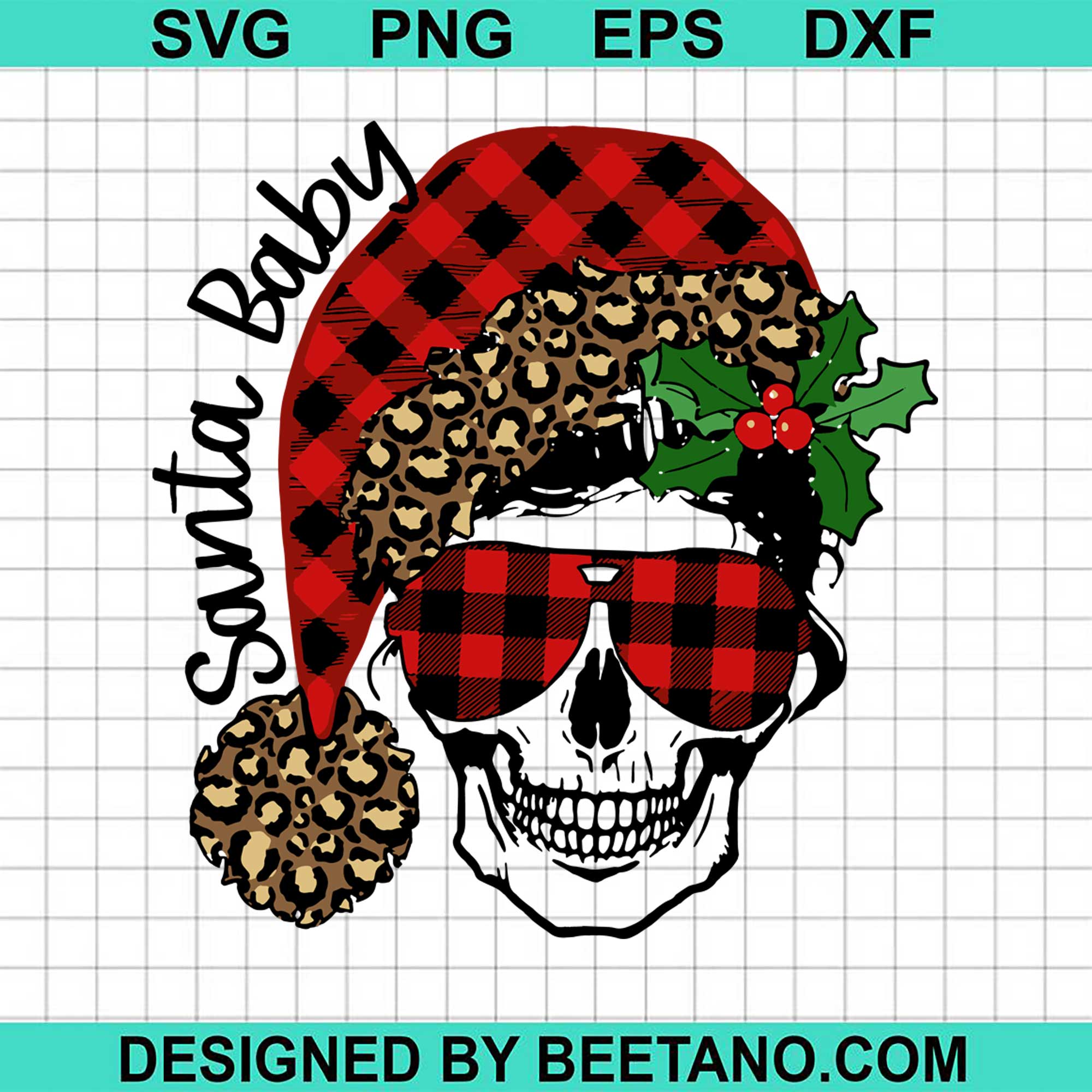 Download Christmas Santa Baby Leopard Plaid Sull 2020 Svg Cut File For Cricut S Beetanosvg Scalable Vector Graphics