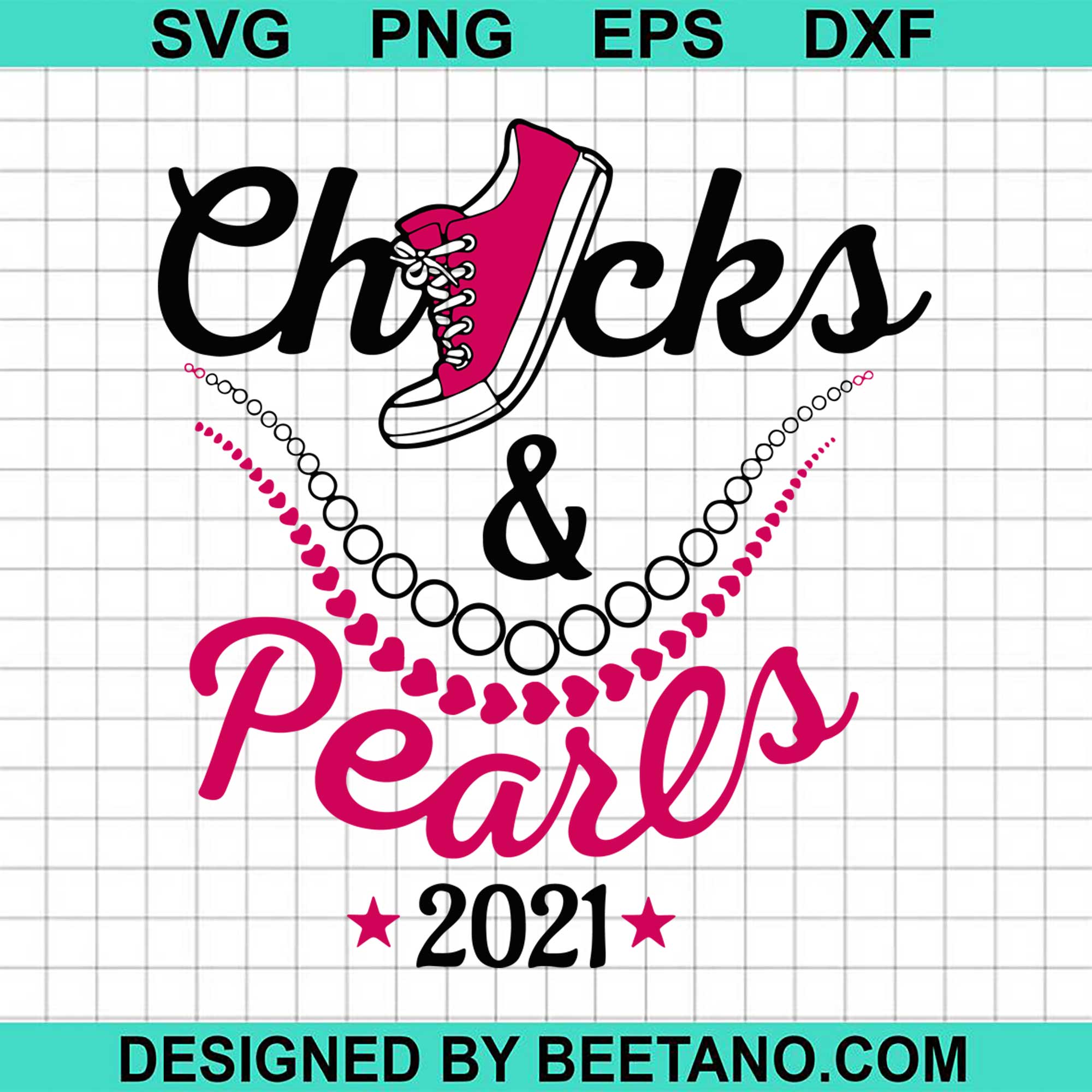 Download Chucks And Pearls 2021 Svg Cut File For Cricut Silhouette Machine Make Beetanosvg Scalable Vector Graphics