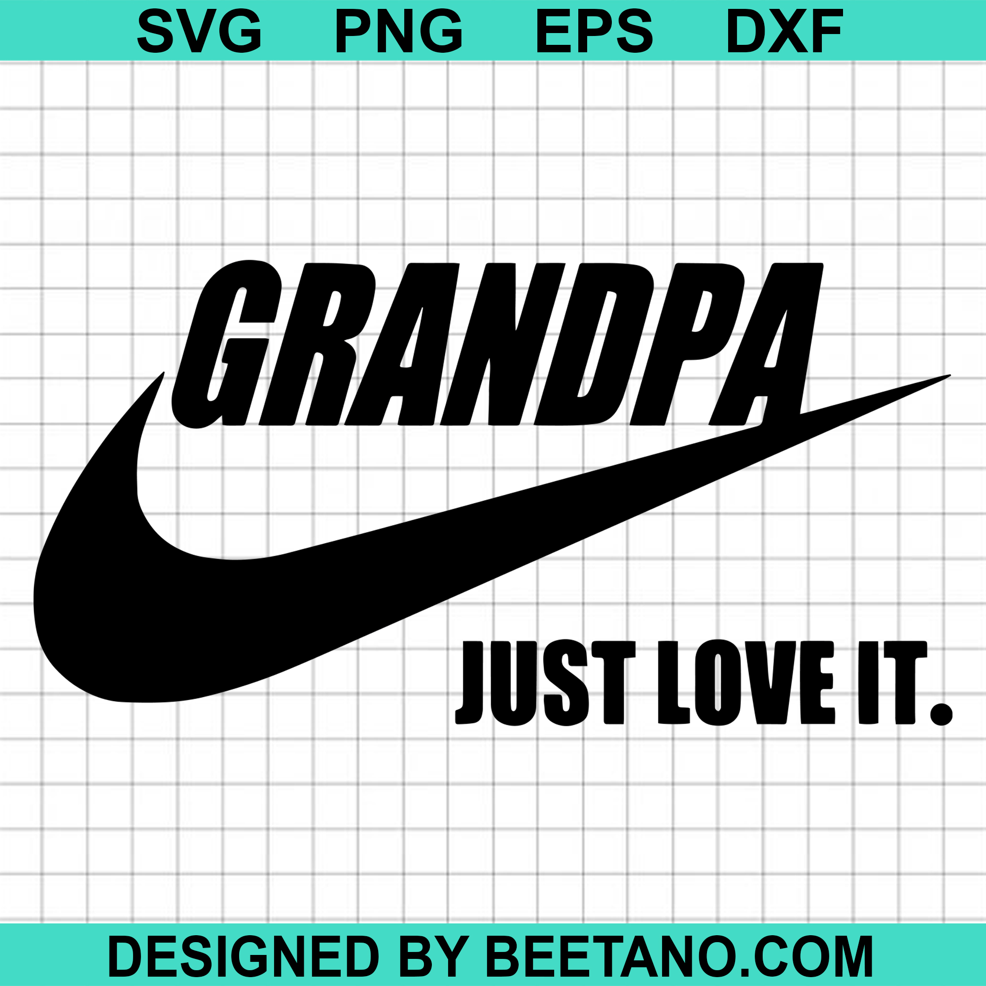 Download Grandpa just love it nike just do it just love it swoosh SVG cut file