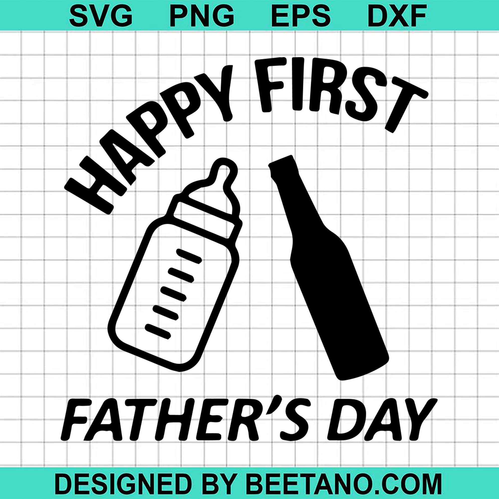 Download Happy First Fathers Day Svg Cut File For Cricut Silhouette Machine Mak