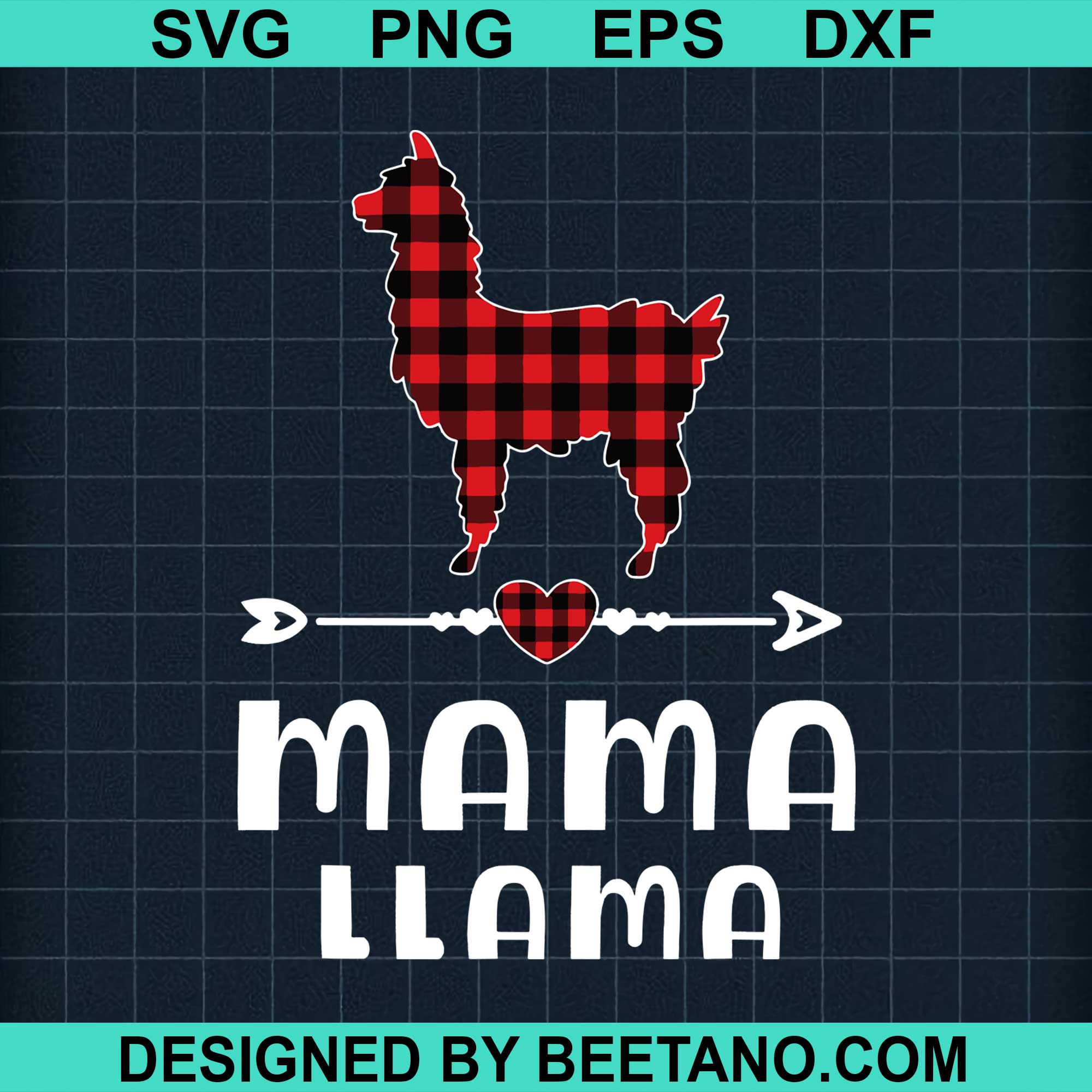 Download Mama Llama Christmas Pajama Red Plaid Buffalo Family 2020 Svg Cut File Beetanosvg Scalable Vector Graphics