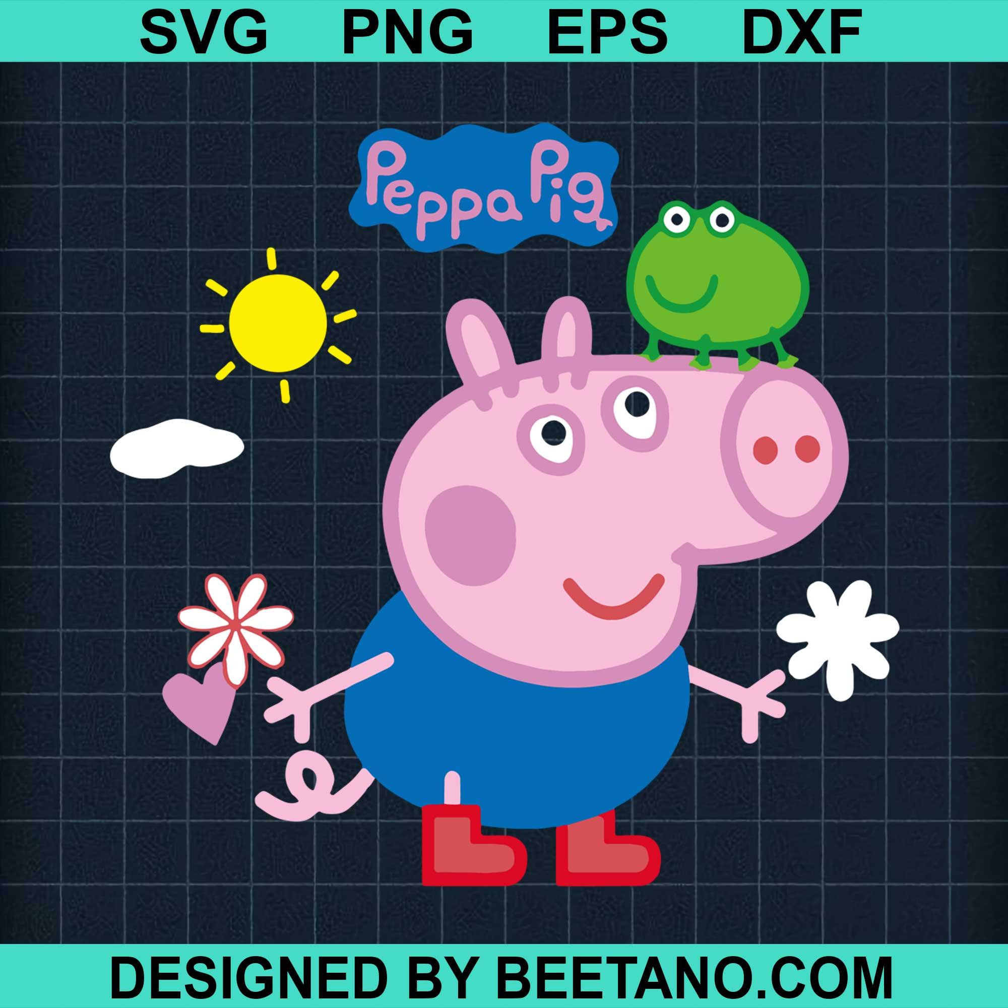 Download Peppa Pig Boys George Pig Svg Cut File For Cricut Silhouette Machine M Beetanosvg Scalable Vector Graphics