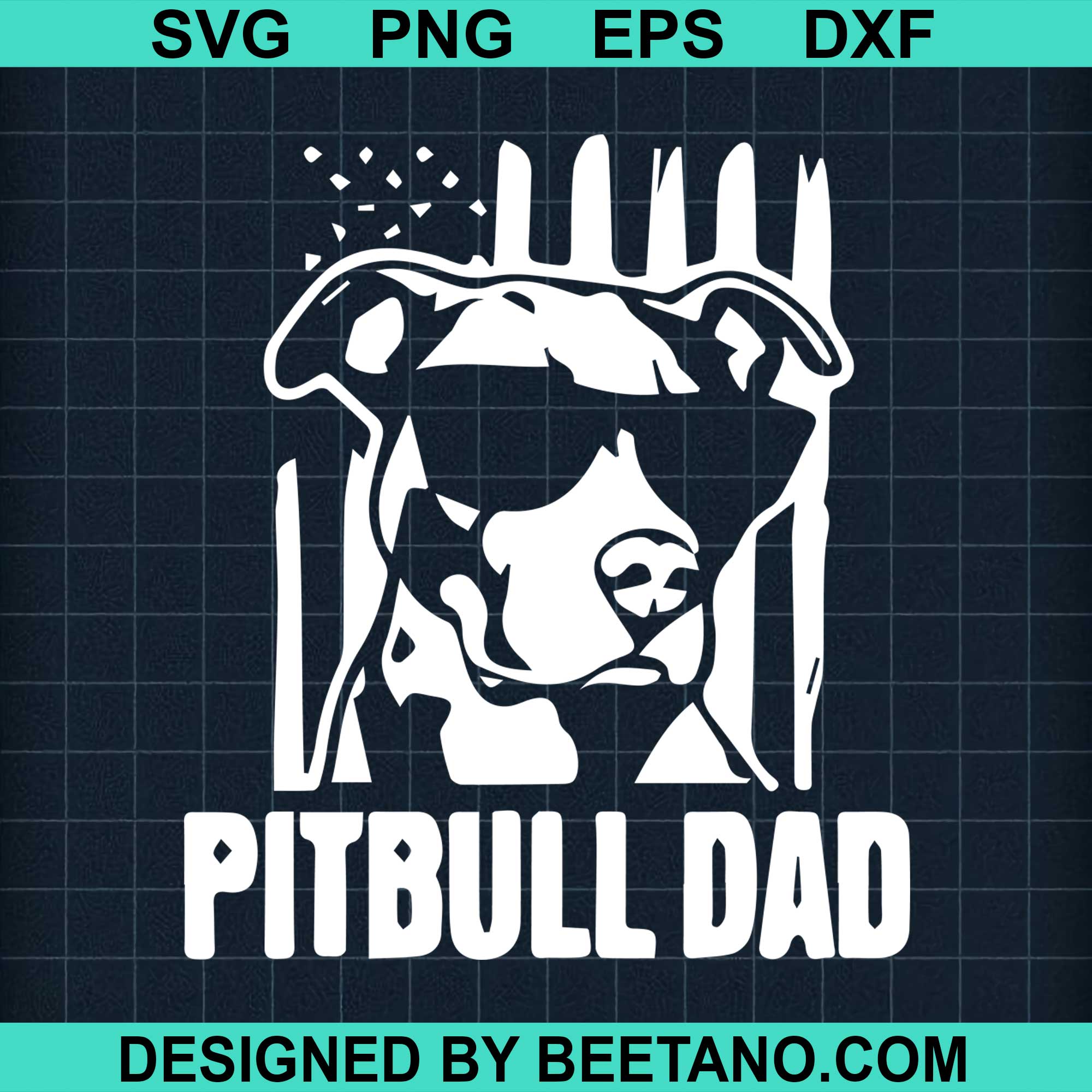 Download Pitbull Dad Svg Cut File For Cricut Silhouette Machine Make Craft Hand