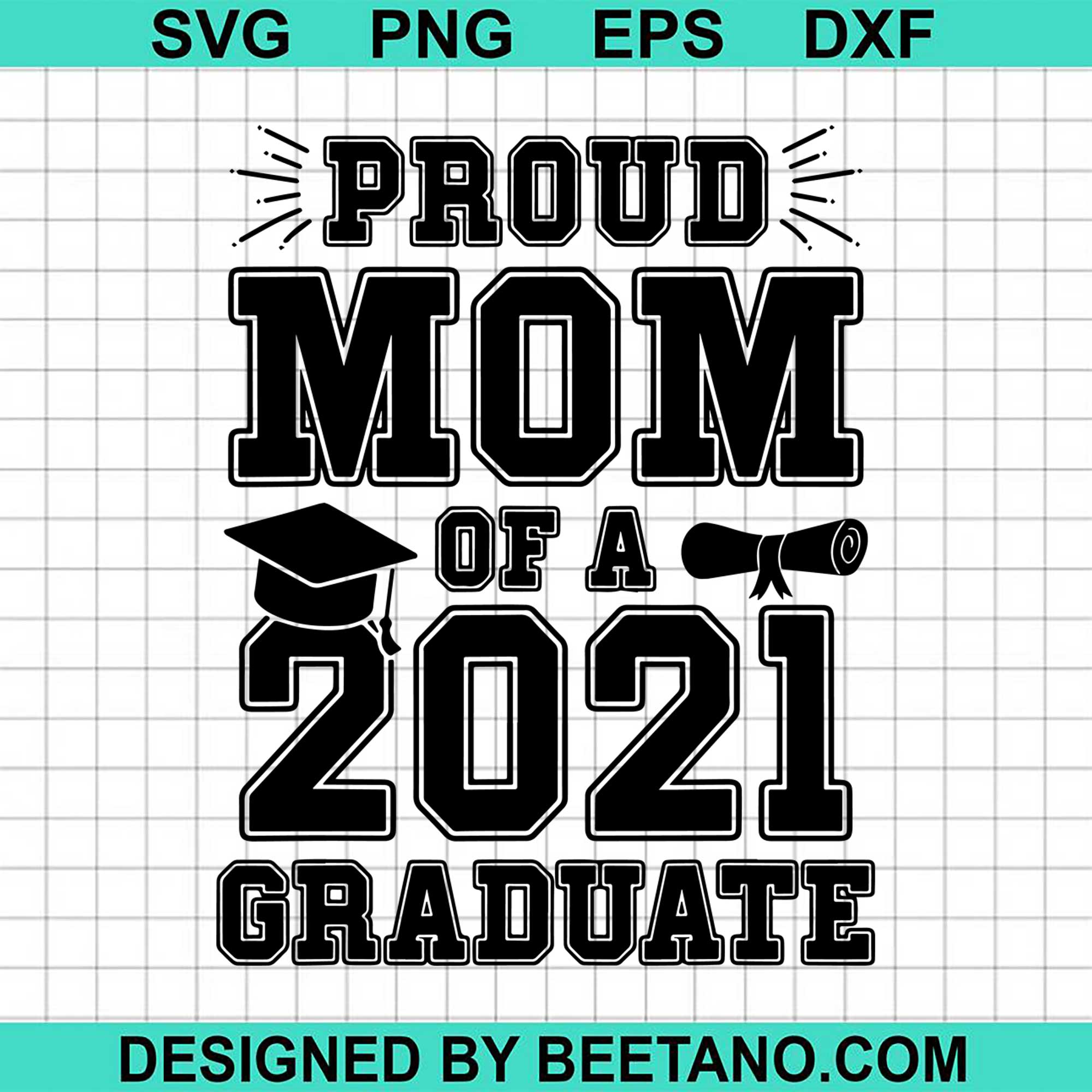 Free Proud Family Of 2021 Graduate Svg