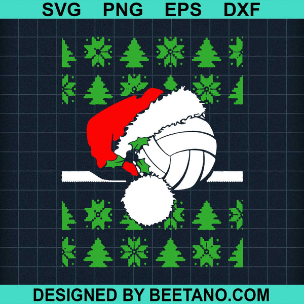 Download Santa Claus Hat Volleyball Christmas 2020 Svg Cut File For Cricut Silh Beetanosvg Scalable Vector Graphics