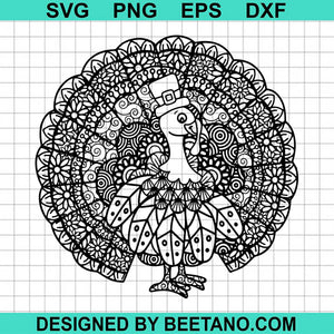 Download Thanksgiving Turkey Mandala 2020 Svg Cut File For Cricut Silhouette Ma Beetanosvg Scalable Vector Graphics