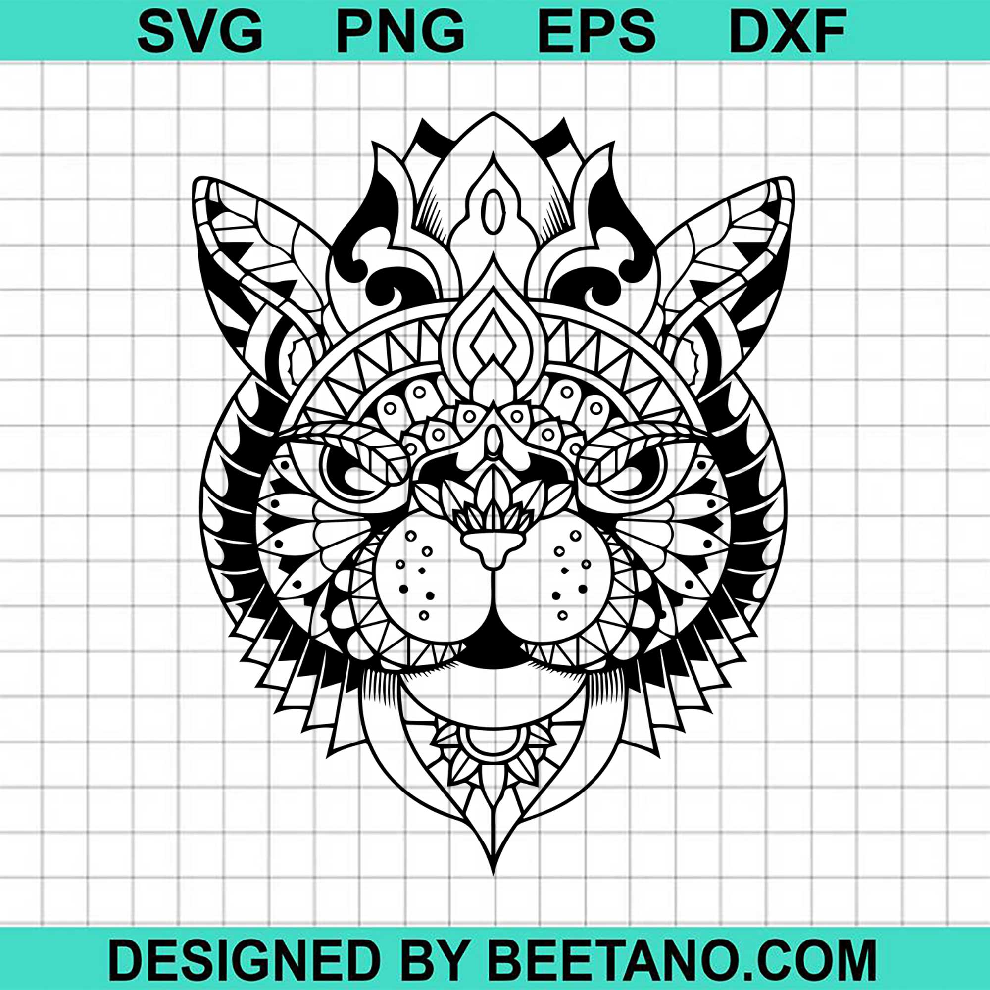 Free Mandala Tiger Svg