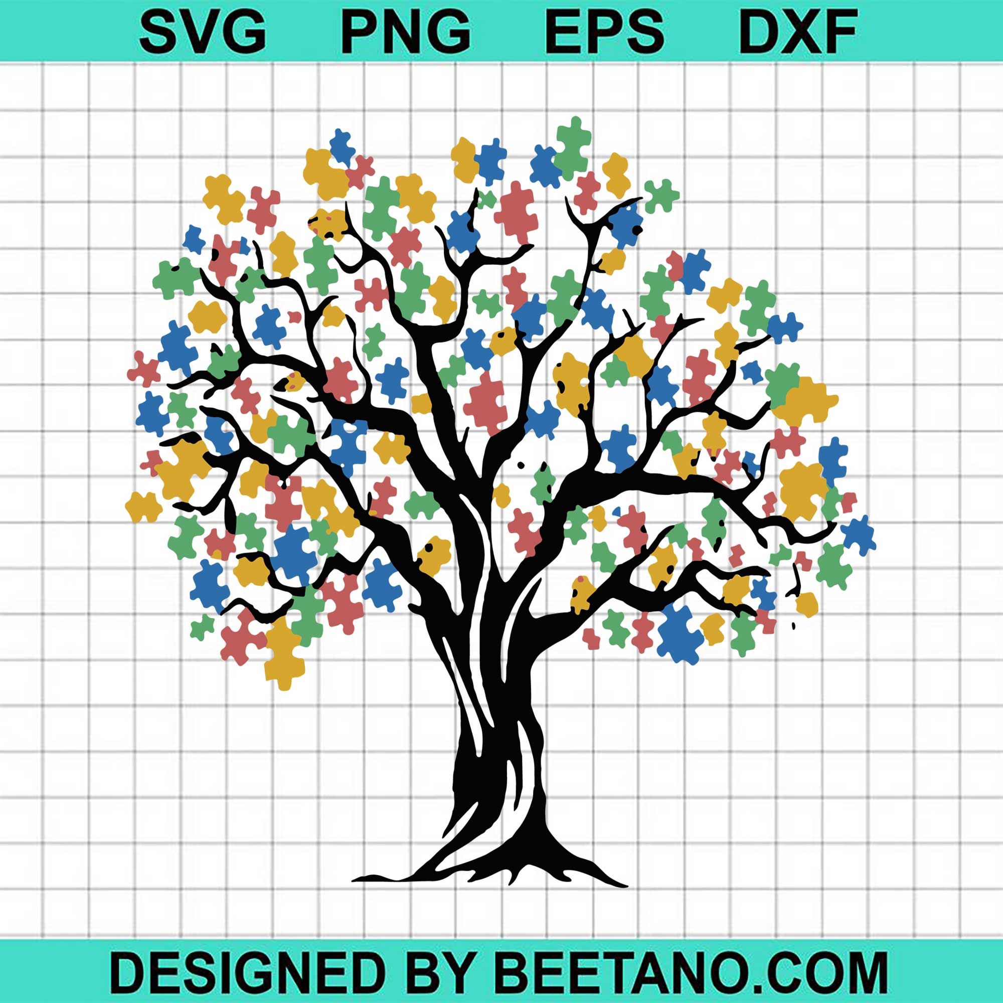 Download Tree Of Life Autism Awareness Month Asd Supporter Svg Cut File For Cri Beetanosvg Scalable Vector Graphics