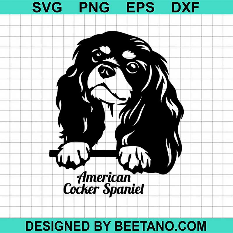 Download American Cocker Spaniel SVG, Dog pet SVG file, pet svg cut file