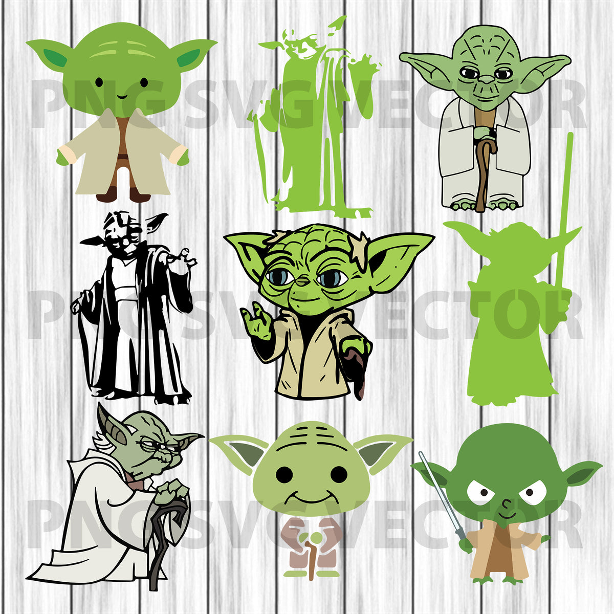 Download Yoda bundle svg, yoda collection svg, yoda clipart, yoda ...