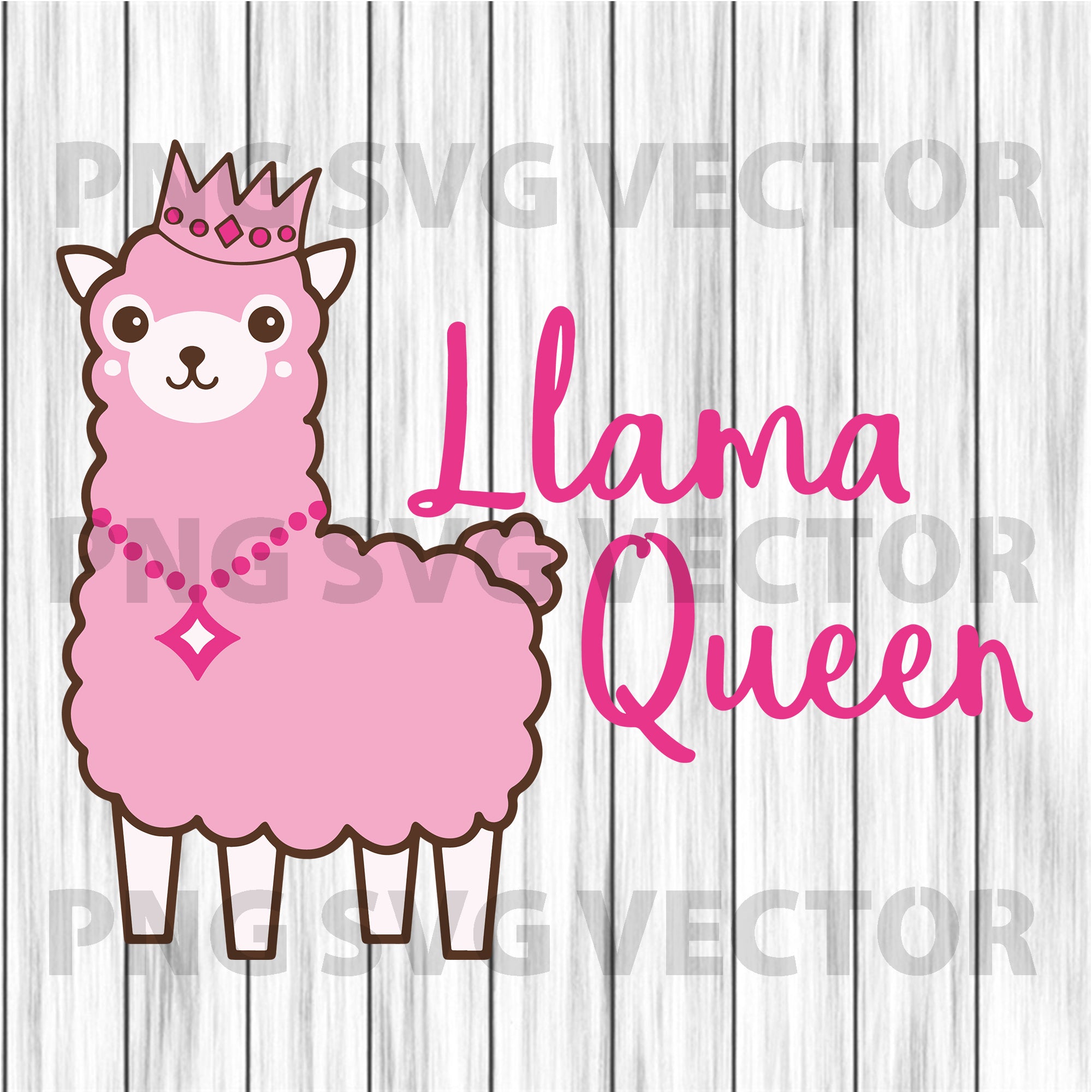 Download Llama Queen Svg Llama Files For Cricut Svg Dxf Eps Png Instant Do