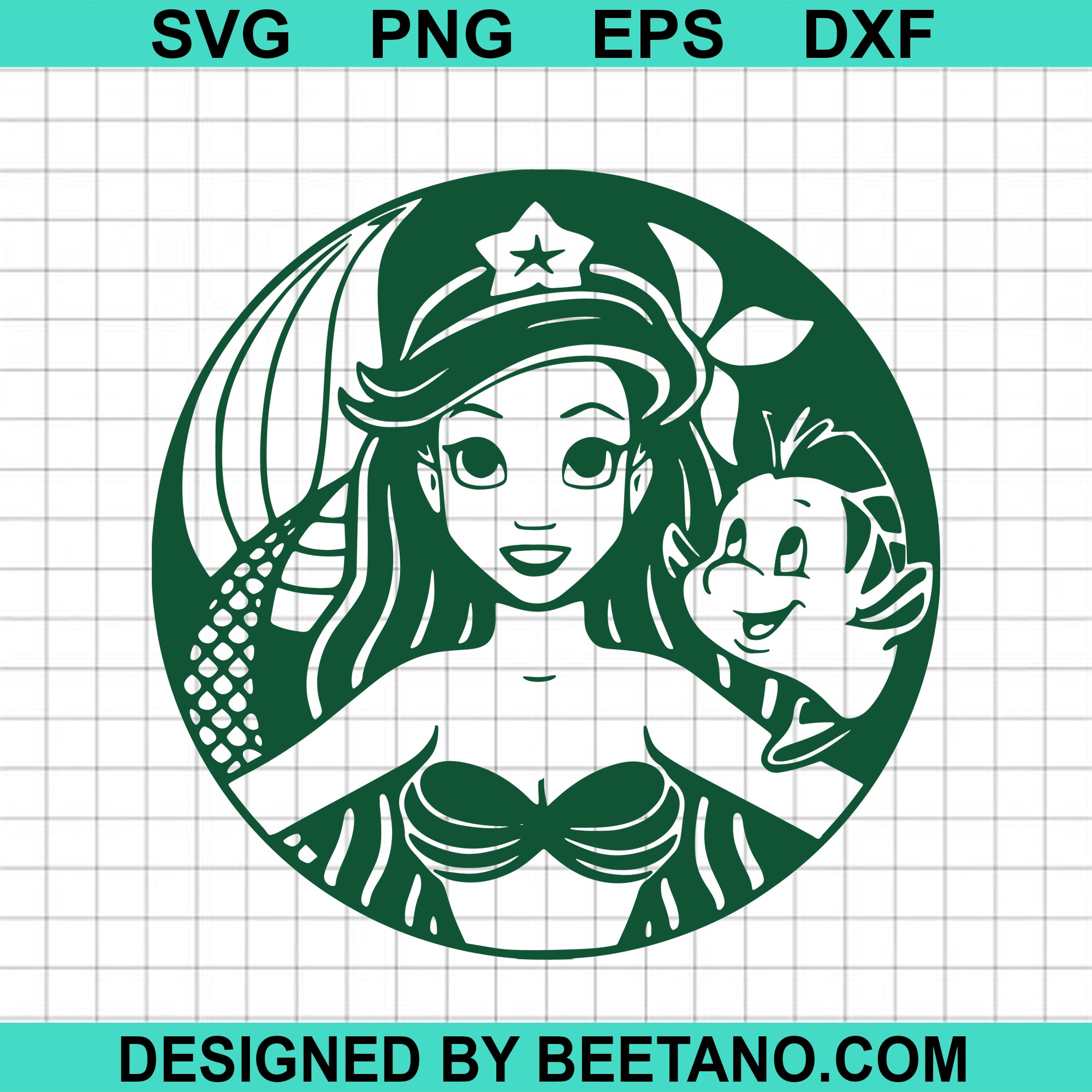 Free Free 195 Little Mermaid Starbucks Cup Svg SVG PNG EPS DXF File