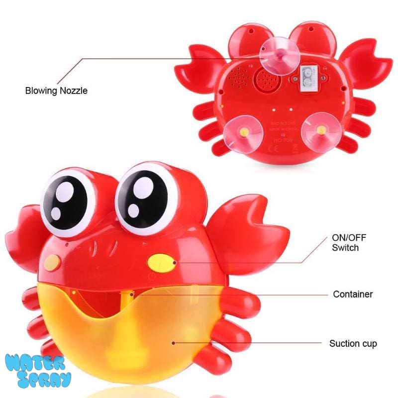 bubble crab bath toy