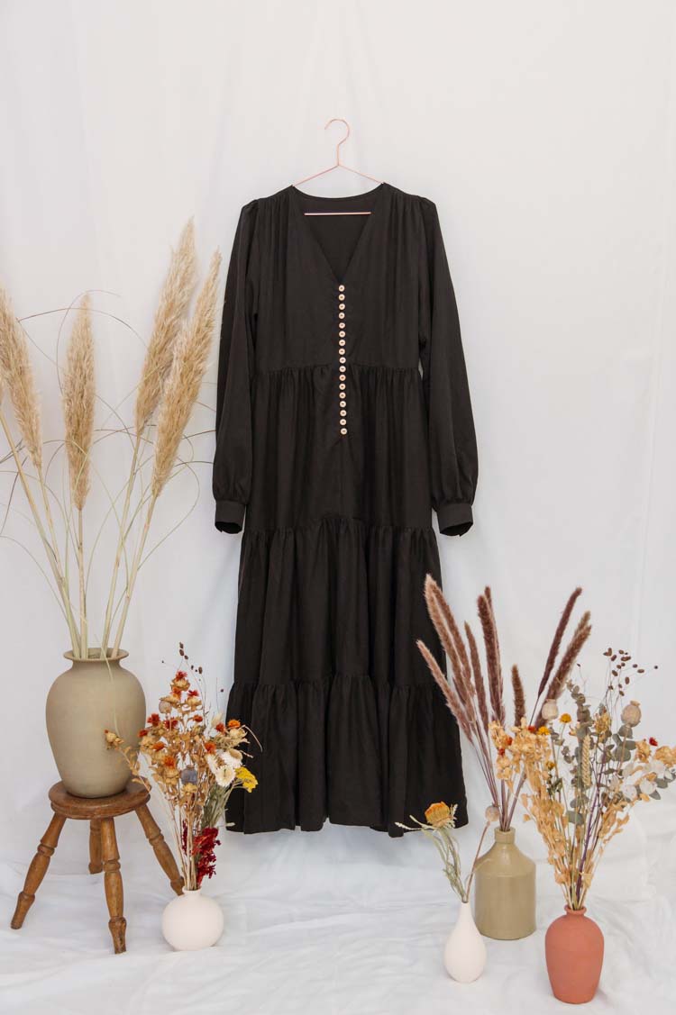 Long Sleeve Maxi Dress - Fair Fashion & Sustainable Fabrics