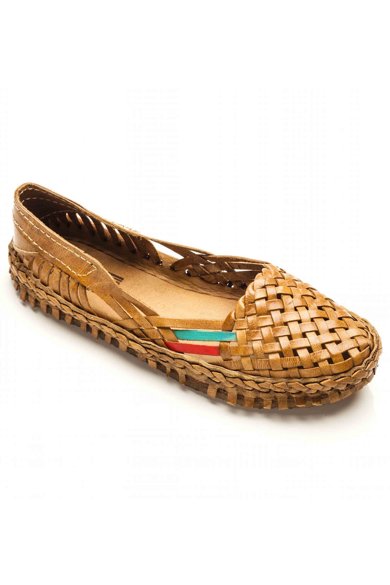 Mohinders Woven Leather Flats | Accompany