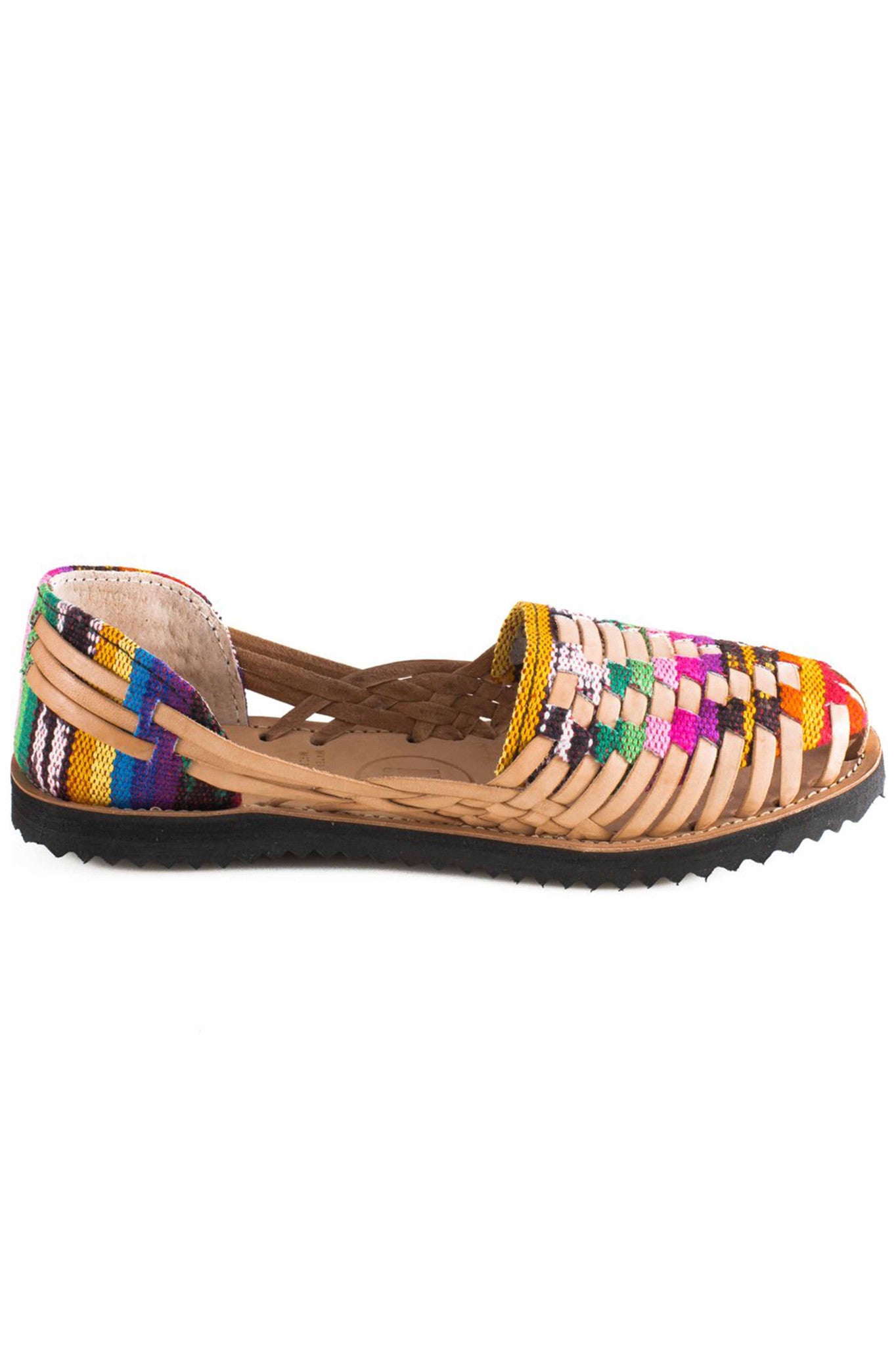 Traditional Mayan Woven Leather Huarache Sandals | Accompany