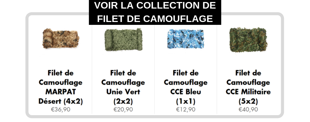 collection filet de camouflage