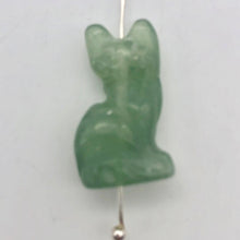 Load image into Gallery viewer, Adorable! Aventurine Sitting Carved Cat Figurine | 21x11x8mm | Green - PremiumBead Alternate Image 6
