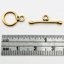 Load image into Gallery viewer, 22Kt Vermeil toggle Clasps! ~1 Set~ 1715 - PremiumBead Alternate Image 6
