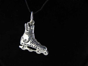 Whoosh Sterling Silver Roller Blade Charm Pendant 9967T - PremiumBead Primary Image 1