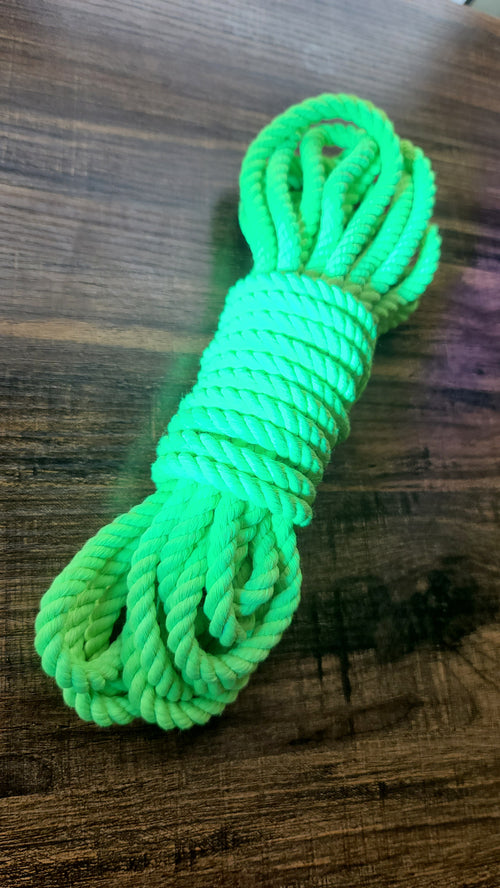 Rainbow cotton 3ply rope – Ropeboundkitten