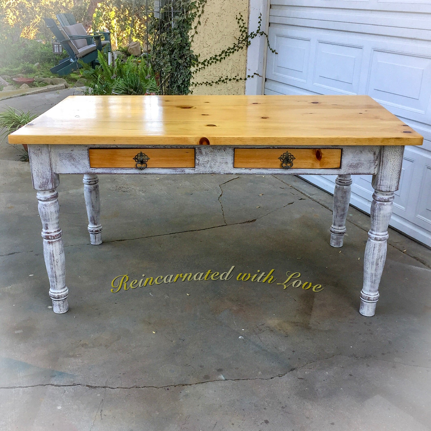 Reclaimed Wood Table Farmhouse Furniture Reincarnated With Love Reincarnated With Love