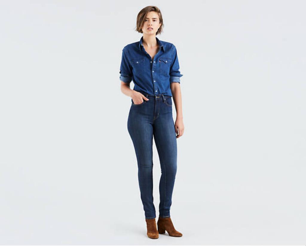 levi's 721 high rise skinny blue story