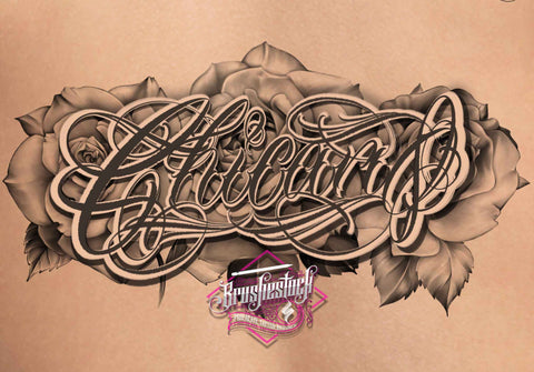 218 Chicano Lettering Tattoo Brushes in this Brushset Pack for Procreate app on iPad & iPad pro