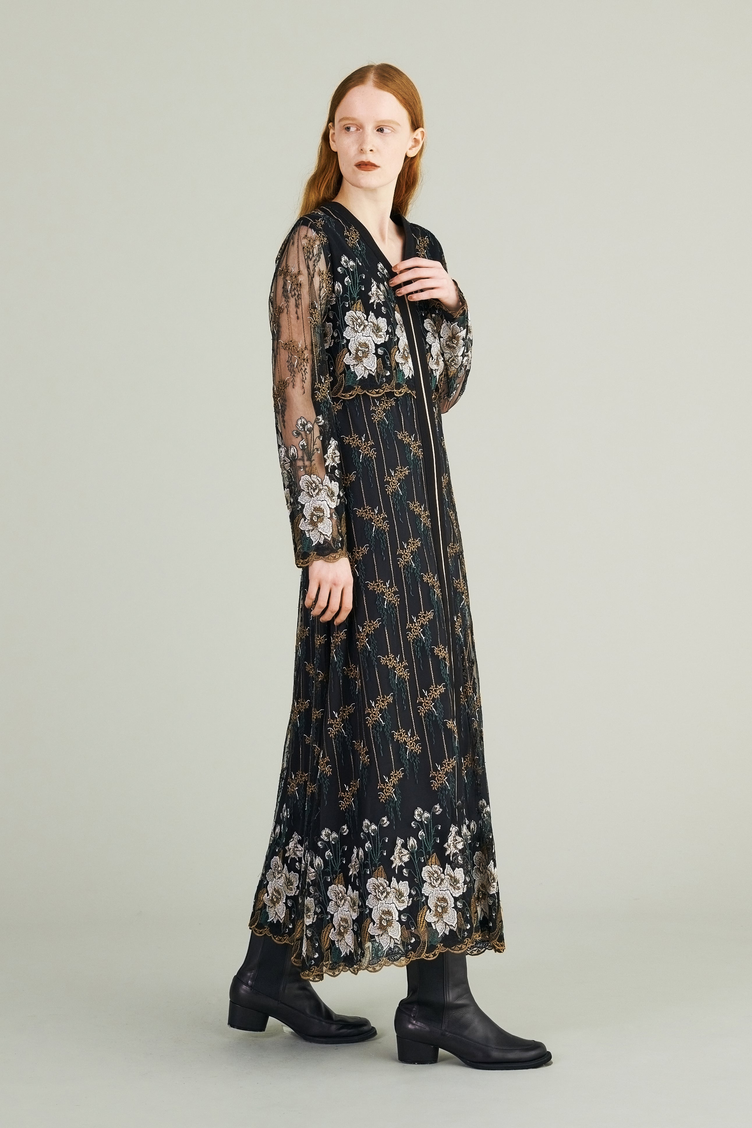 Everlasting embroidery lace dress (Black) – MURRAL