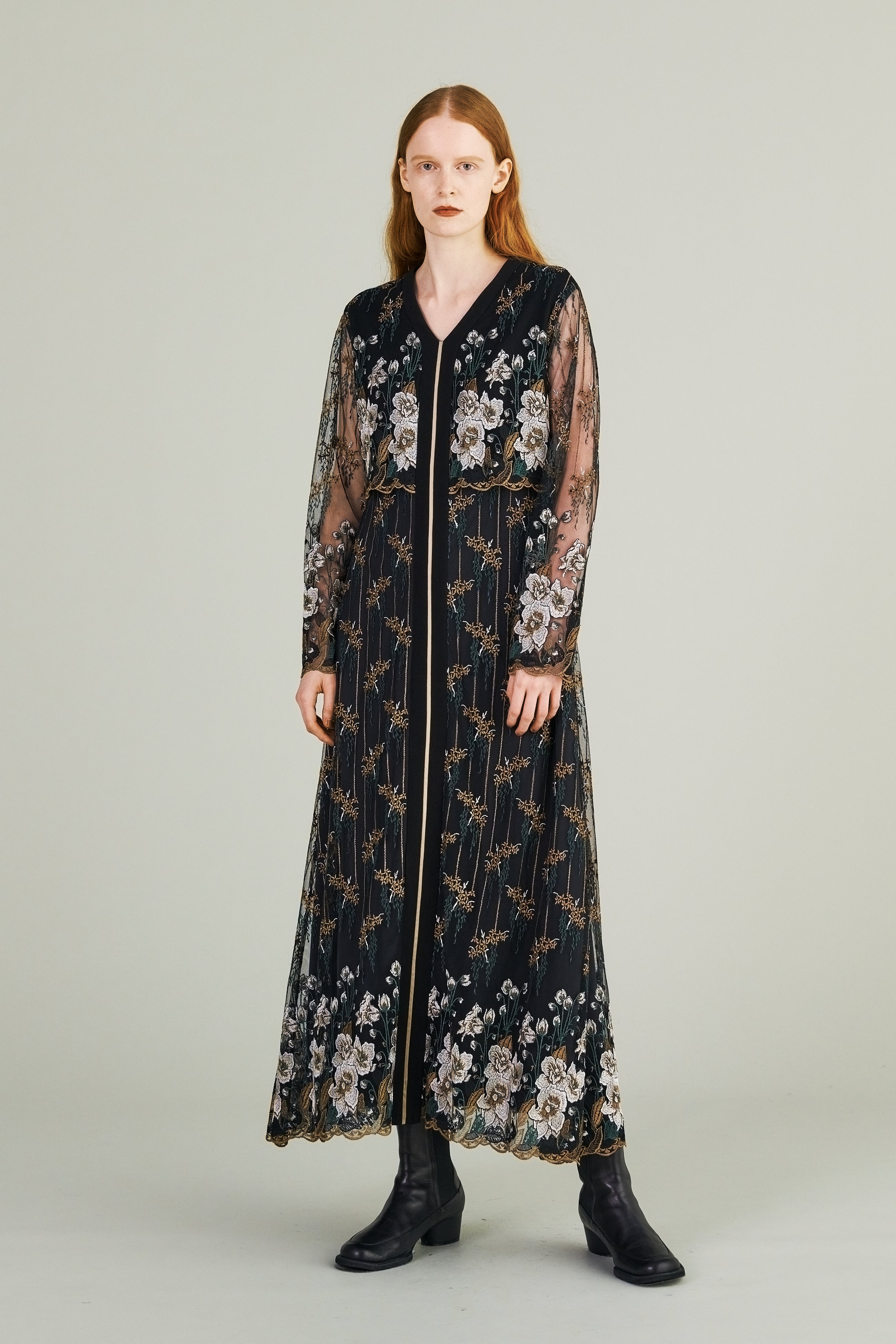 Everlasting embroidery lace dress (Black) – MURRAL