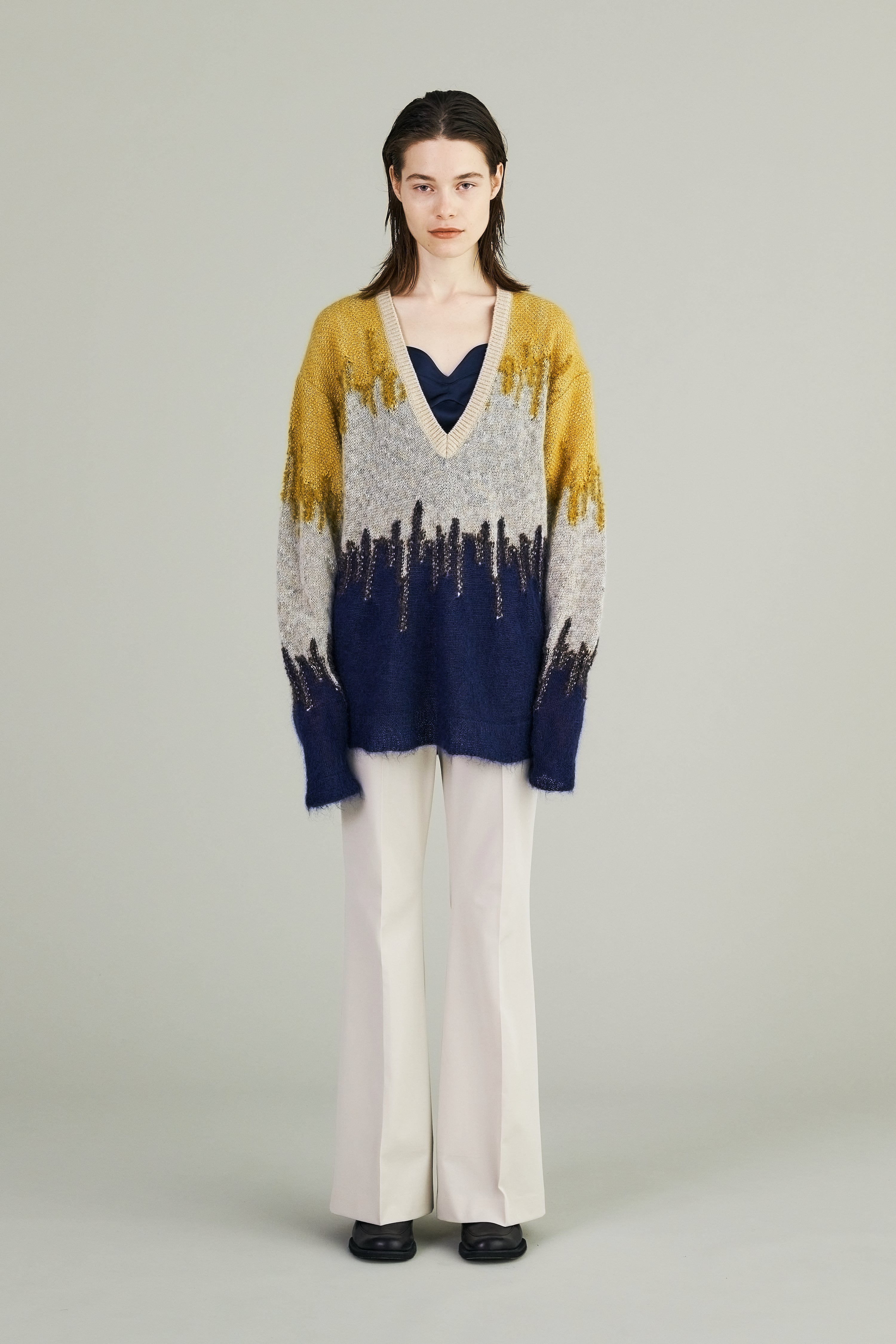 murral water mirror knit sweater-