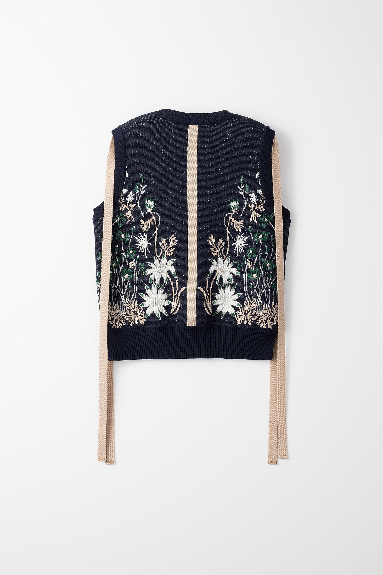 人気 MURRAL Garden flower knit vest (Navy) | www.tegdarco.com