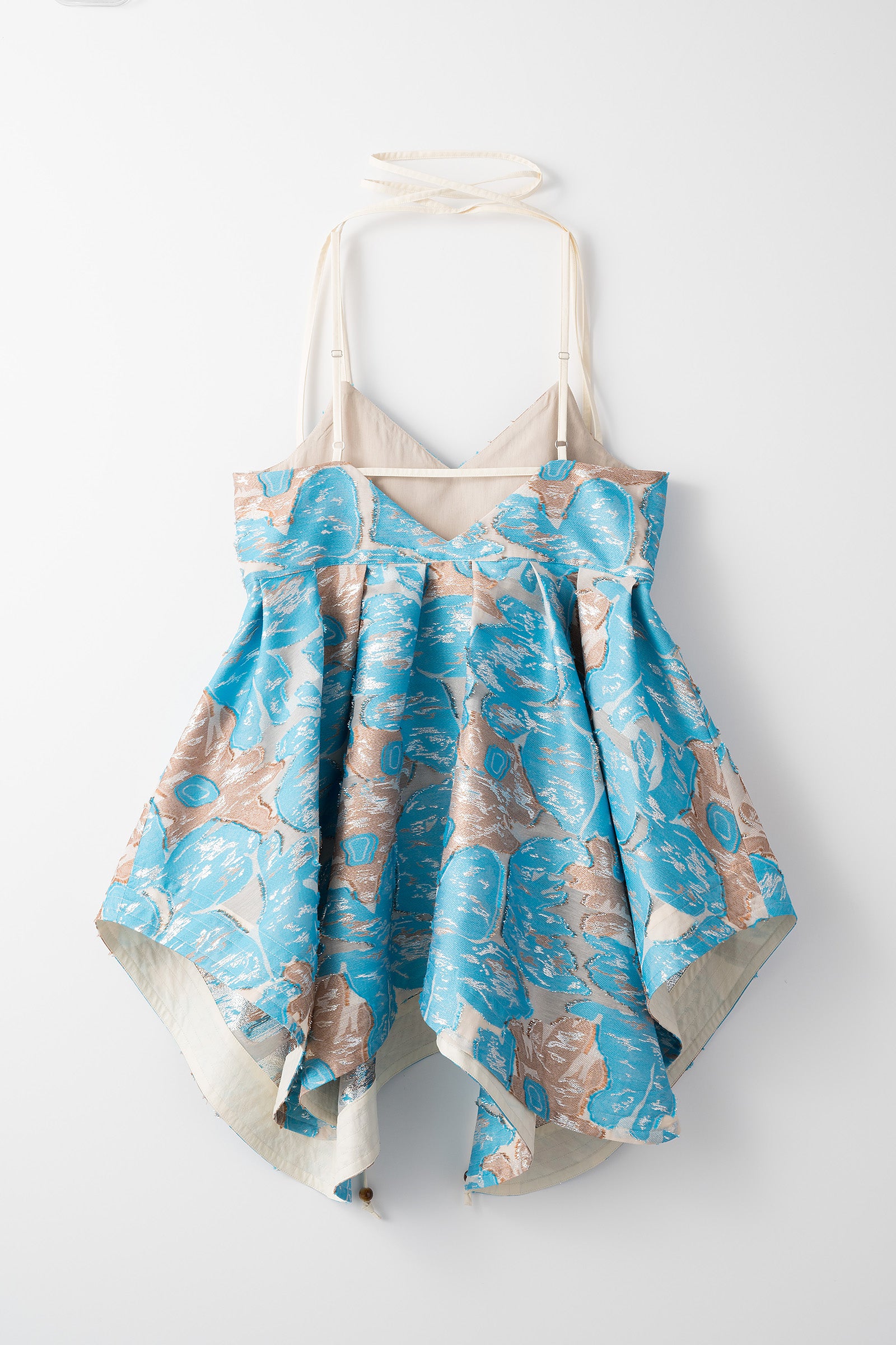 Flower quartz jacquard camisole top (Light blue) – MURRAL