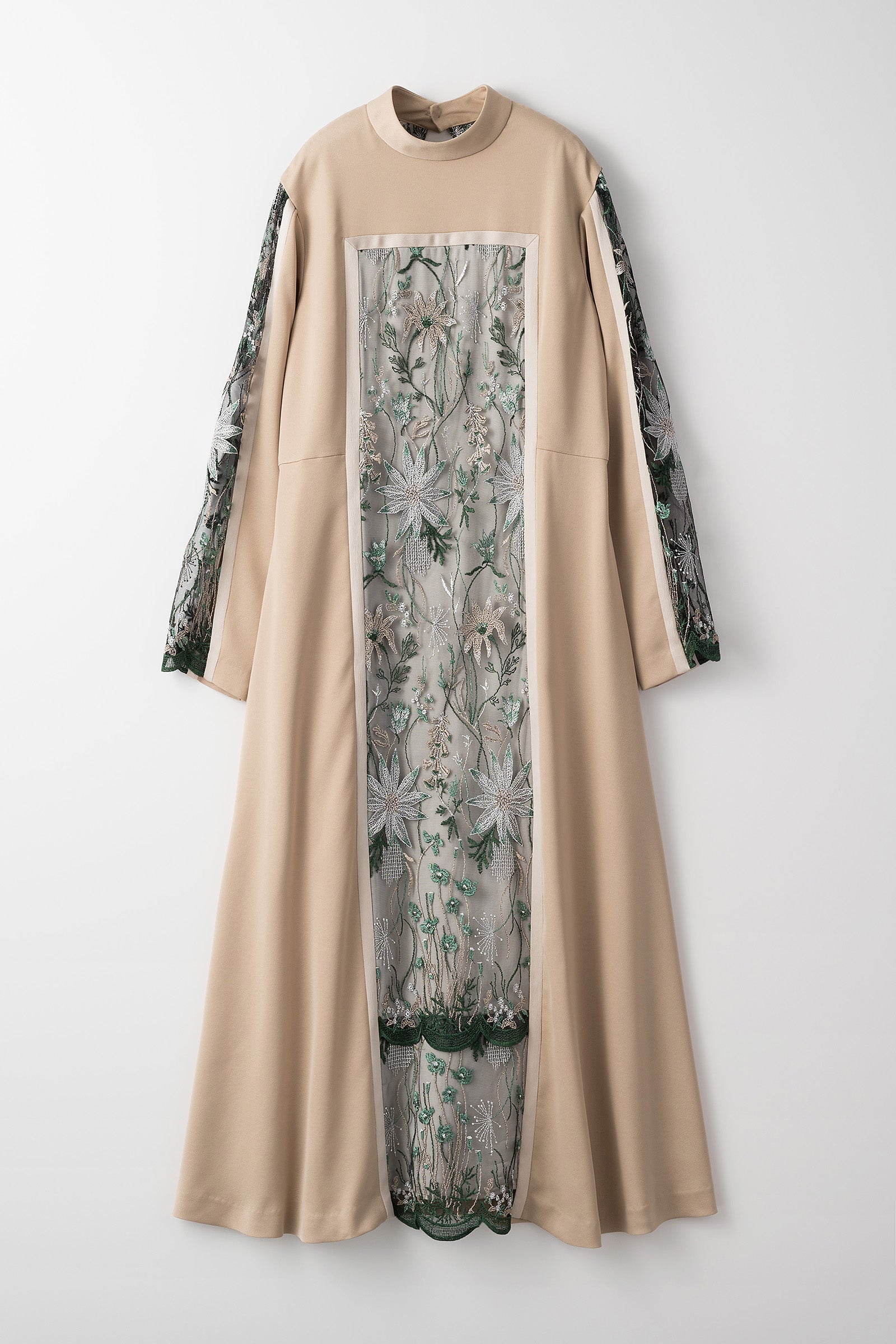 Framed flower dress (Beige) – MURRAL