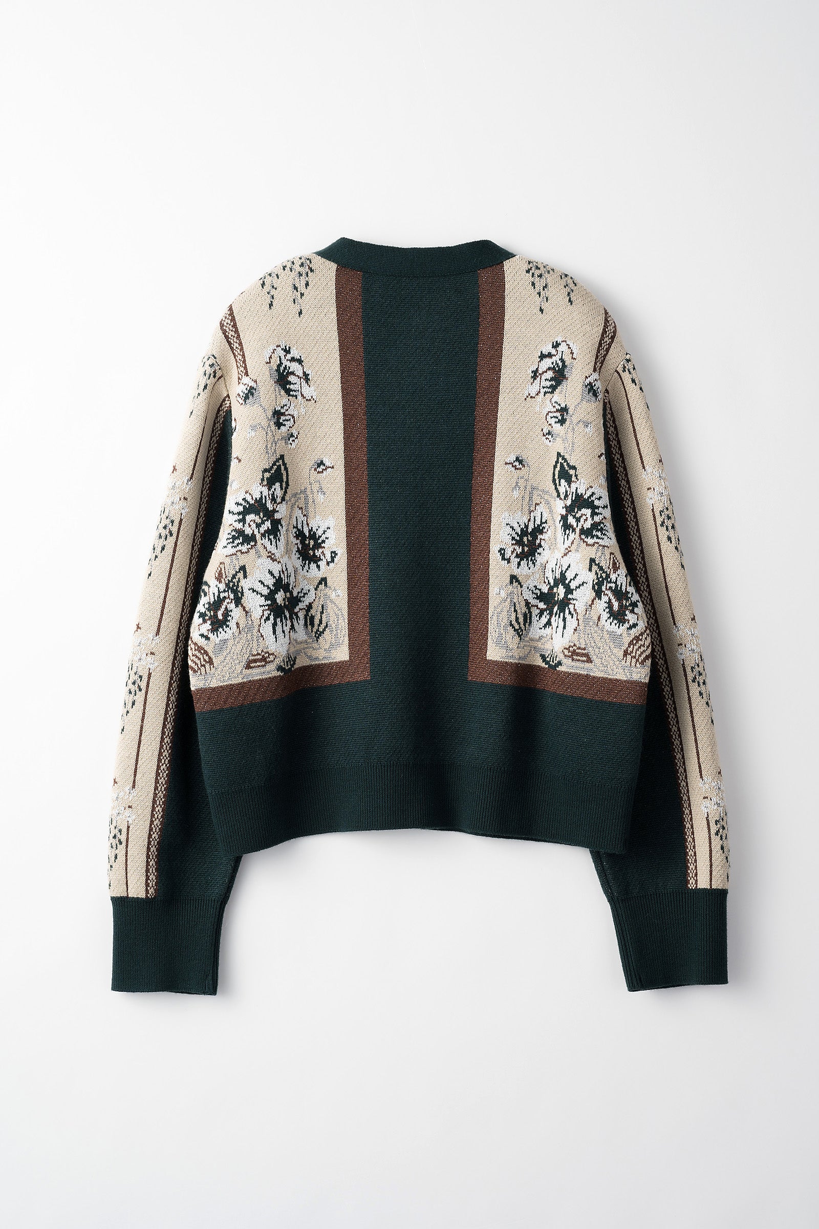 カーディガン/ボレロ ミューラル MURRAL flower knit short cardigan